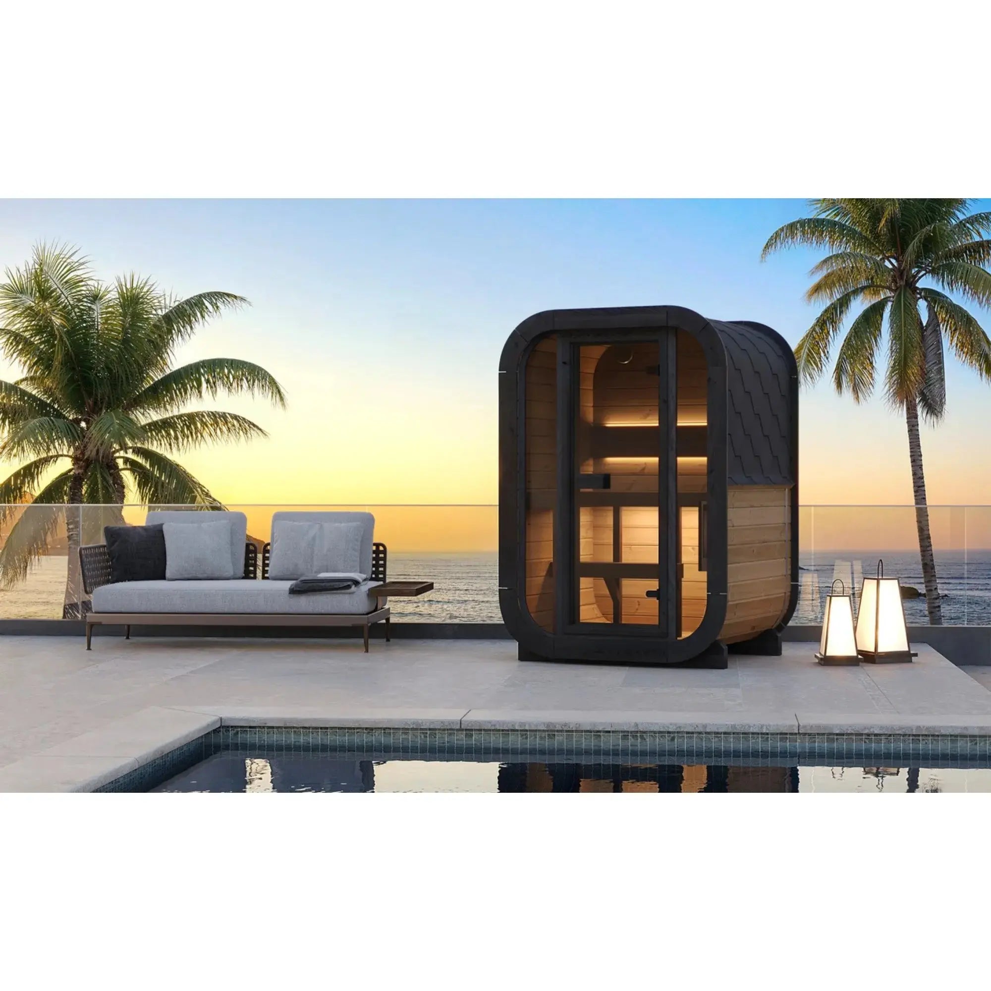 SaunaLife Model CL3G Cube Series Outdoor Sauna Kit SaunaLife