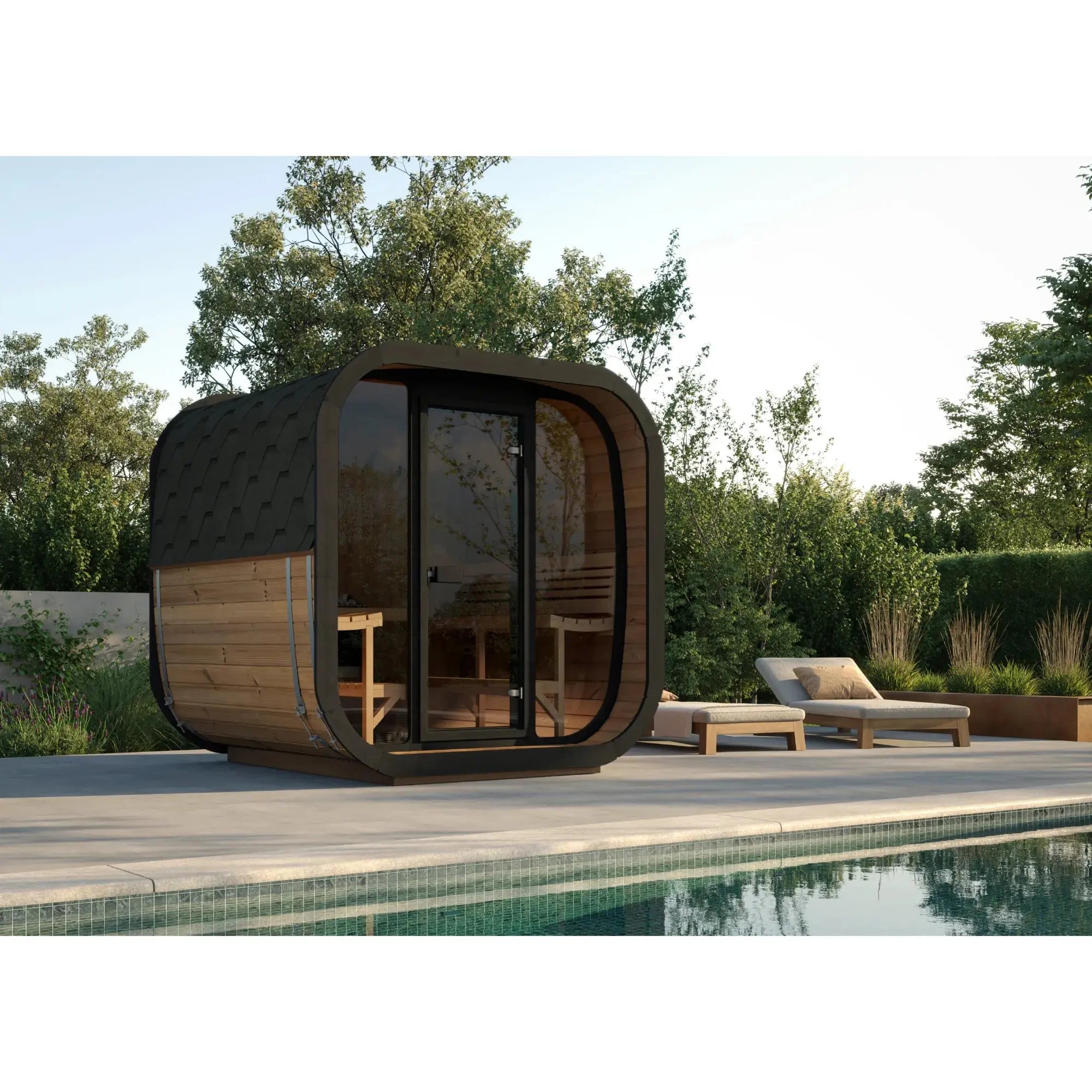 SaunaLife Model CL7G Cube Series Outdoor Sauna Kit SaunaLife