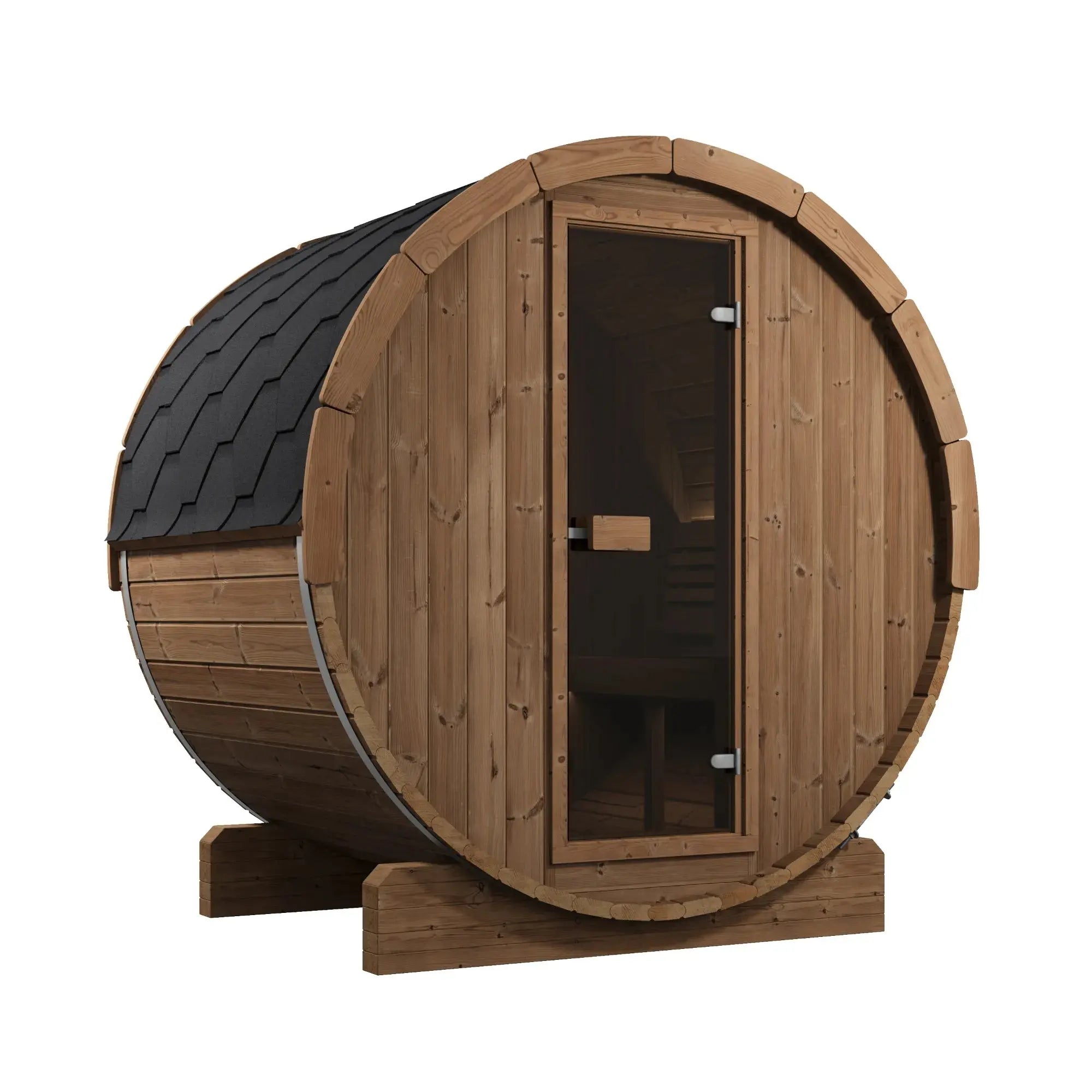 SaunaLife Model E6 Ergo Series Outdoor Sauna Barrel Kit SaunaLife