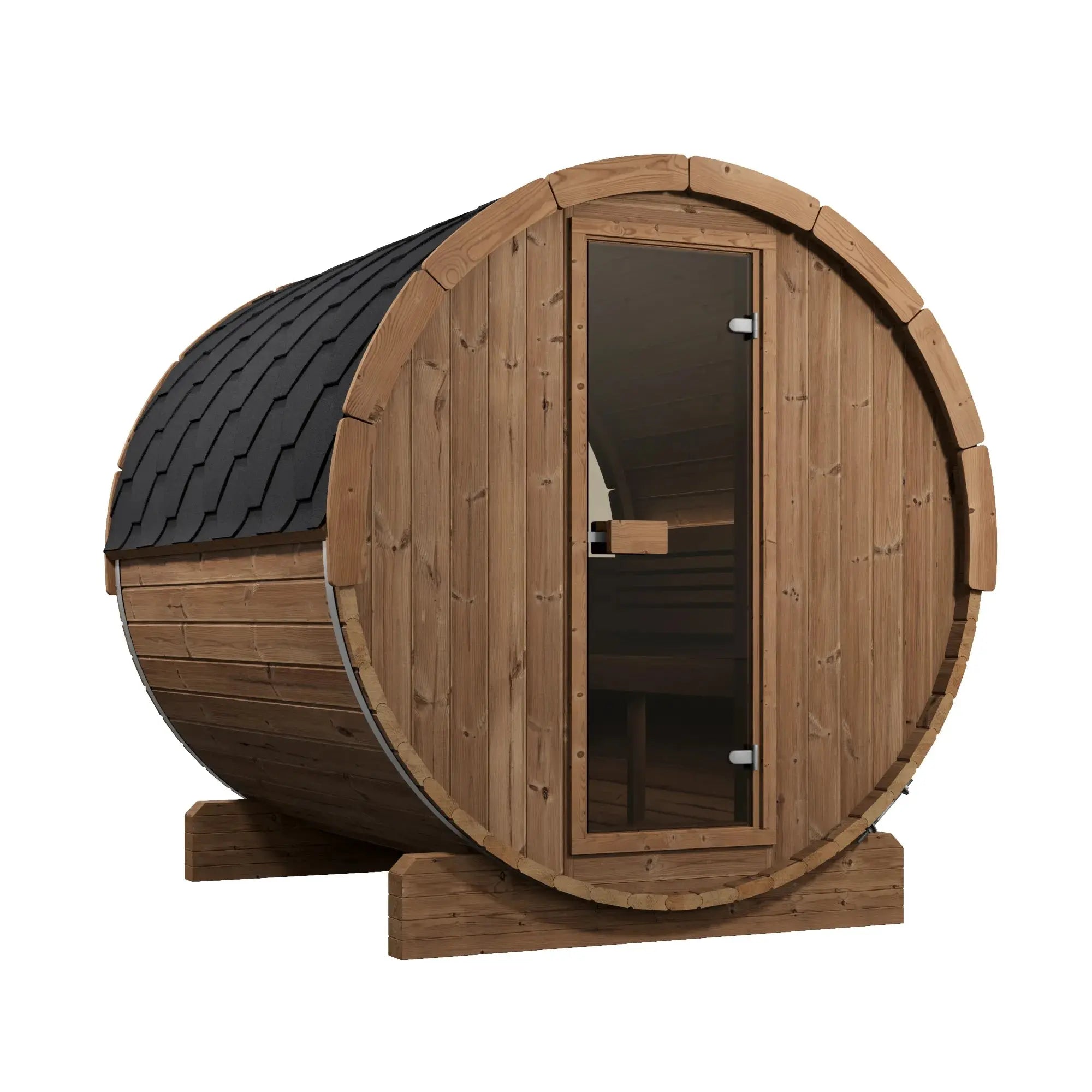 SaunaLife Model E8W Ergo Series Outdoor Sauna Barrel Kit, Rear Window SaunaLife