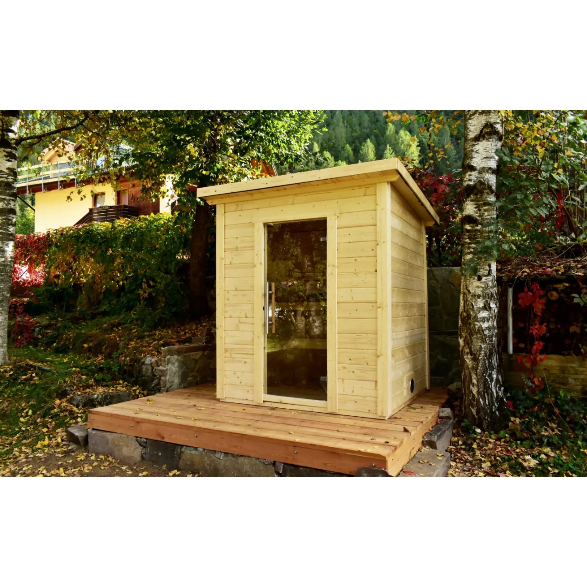 SaunaLife Model G2 Garden Series Outdoor Home Sauna Kit SaunaLife