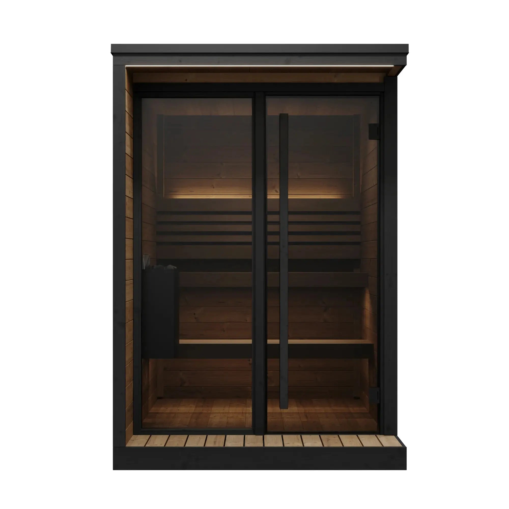 SaunaLife Model GL4 Garden Luxury Series Outdoor Home Sauna Kit SaunaLife