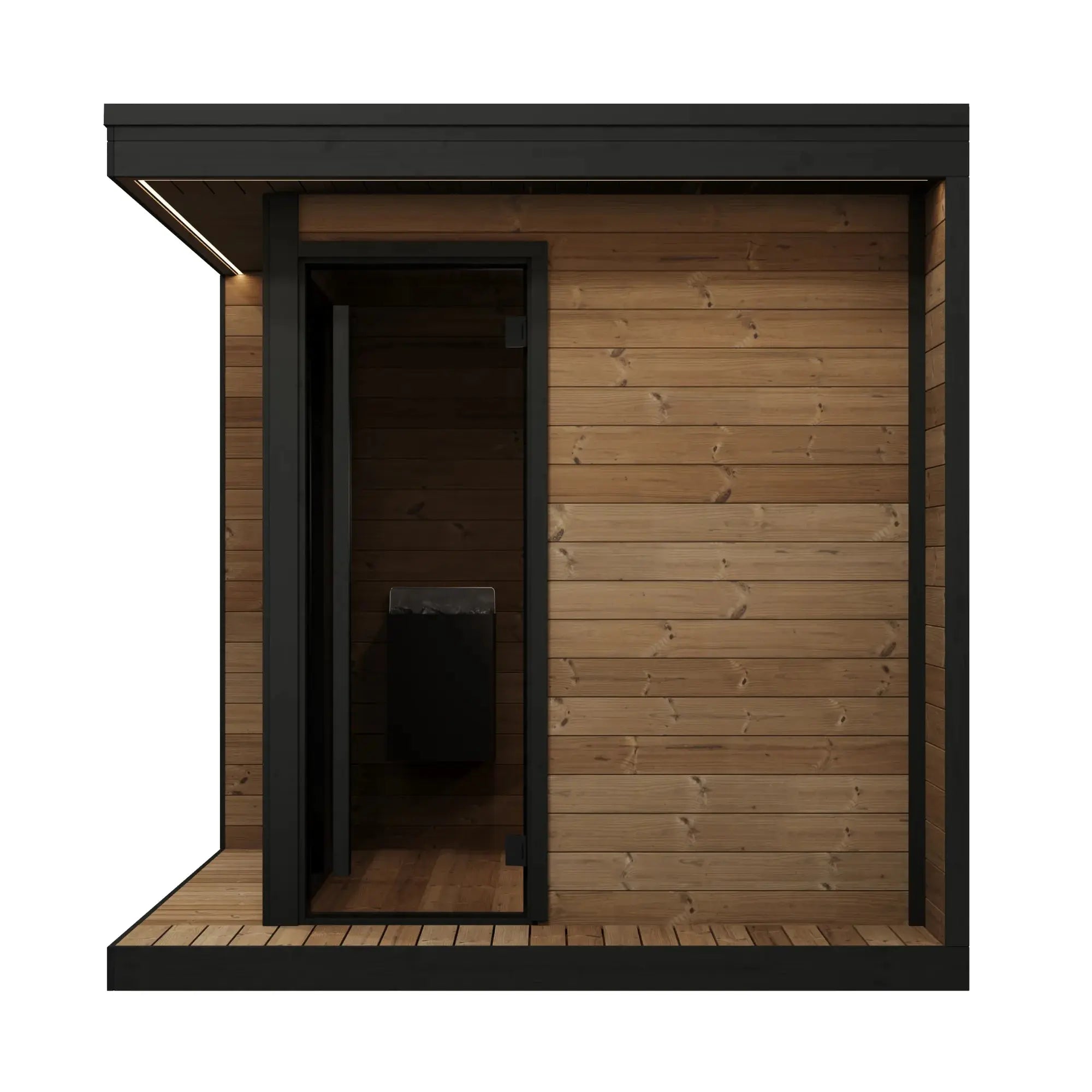 SaunaLife Model GL6 Garden Luxury Series Outdoor Home Sauna Kit SaunaLife