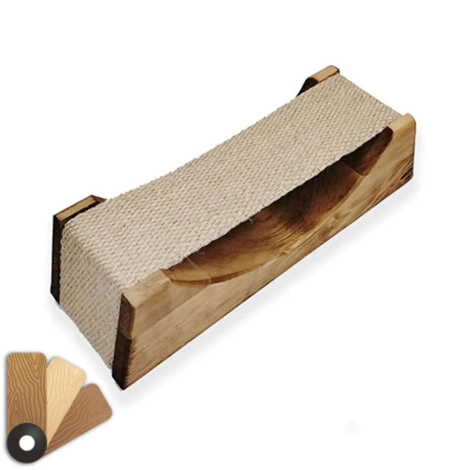 SaunaLife Headrest Sauna Headrest, Wood with Cloth Neck Support SaunaLife