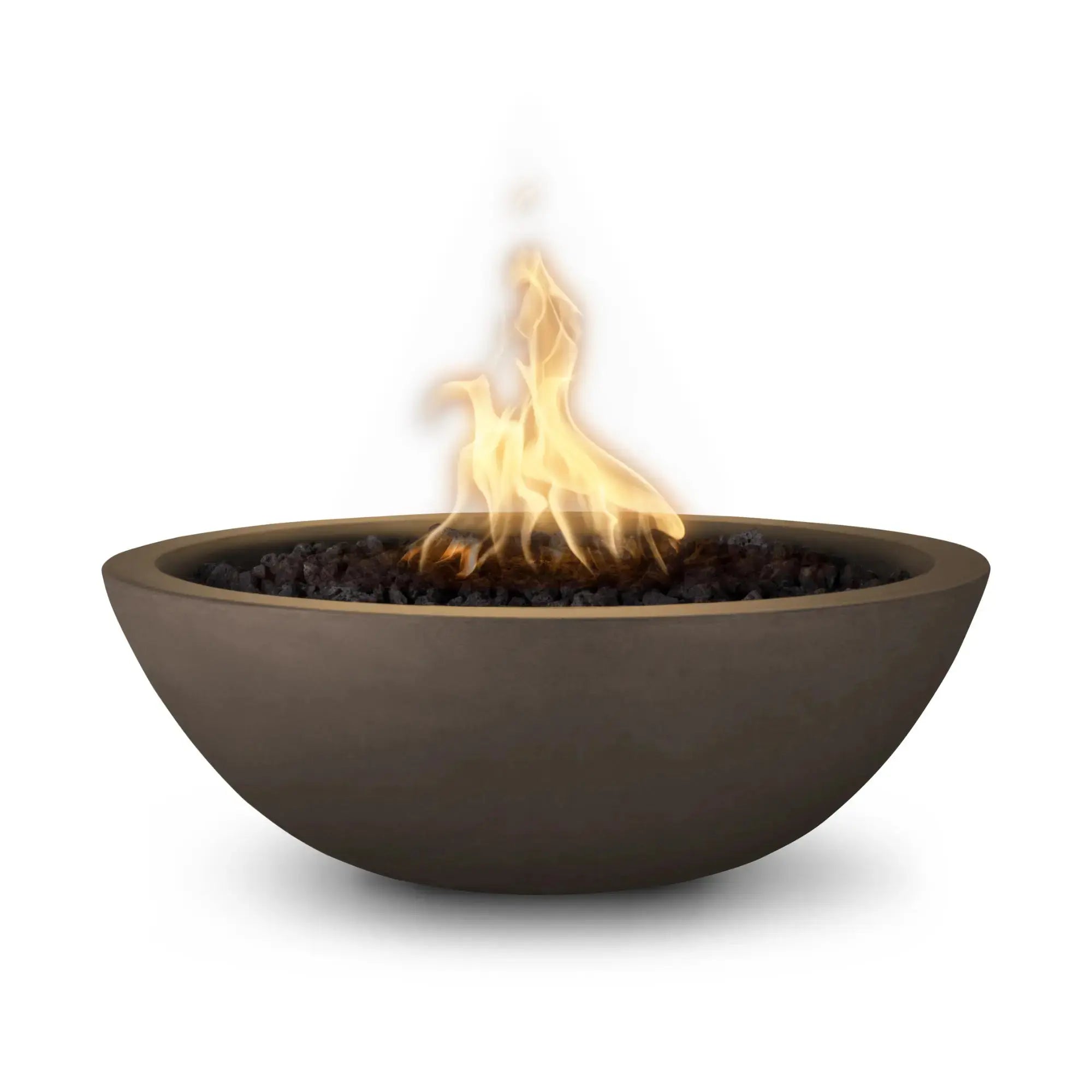 Sedona 48" Round Concrete Fire Pit – Narrow Ledge – The Outdoor Plus The Outdoor Plus
