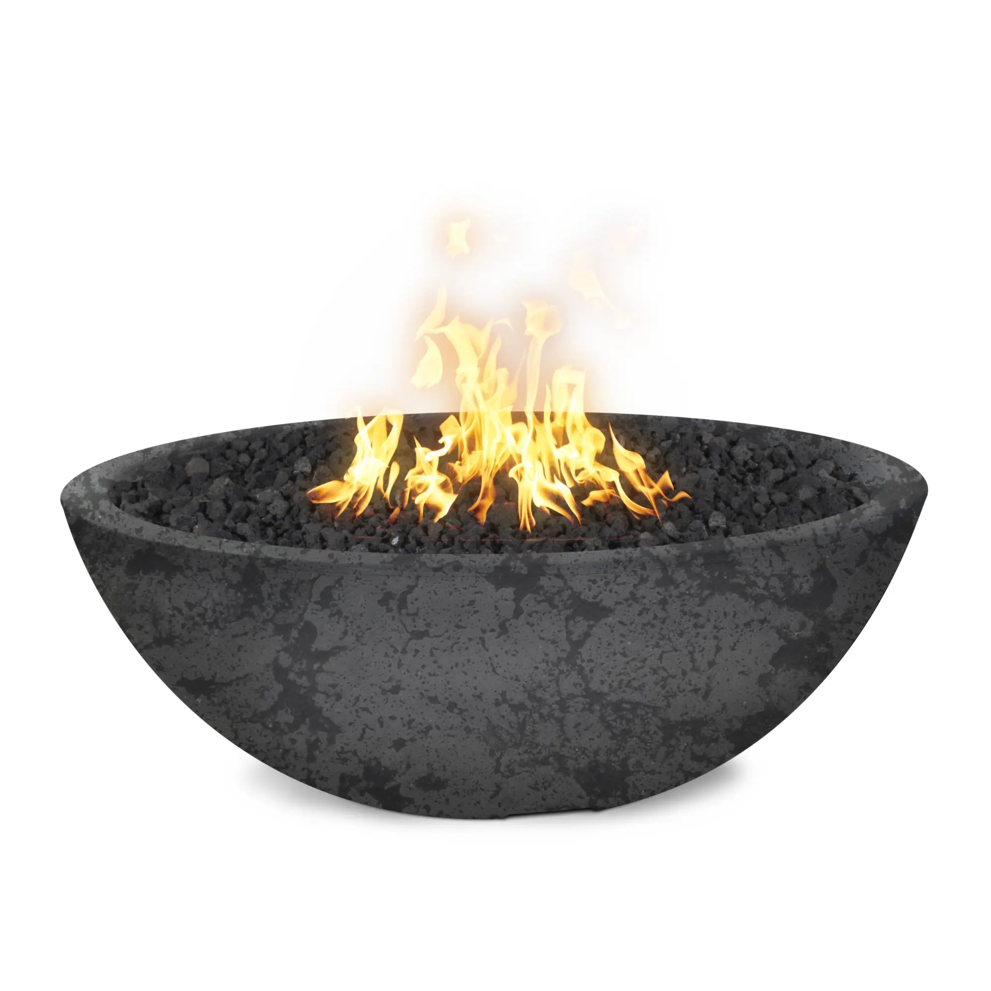 Sedona 60" Round Concrete Fire Pit – Narrow Ledge – The Outdoor Plus