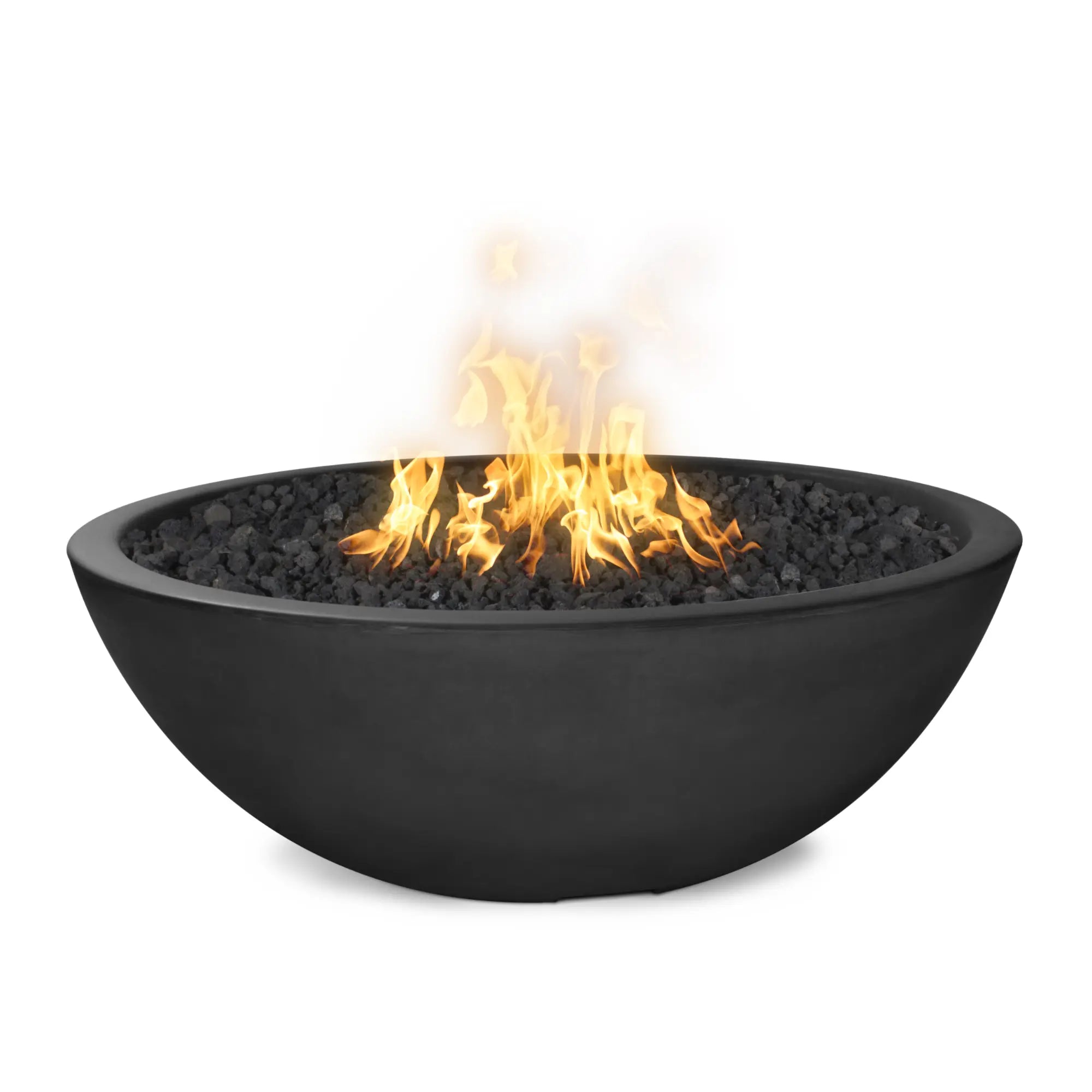 Sedona 48" Round Concrete Fire Pit – Narrow Ledge – The Outdoor Plus