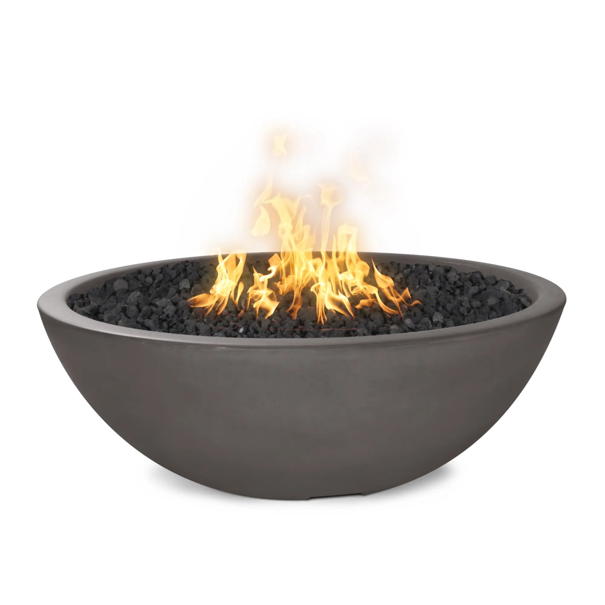 Sedona 60" Round Concrete Fire Pit – Narrow Ledge – The Outdoor Plus