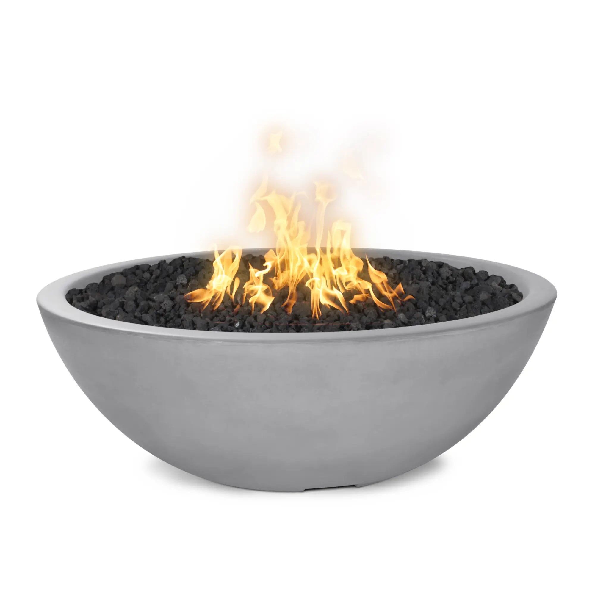 Sedona 60" Round Concrete Fire Pit – Narrow Ledge – The Outdoor Plus