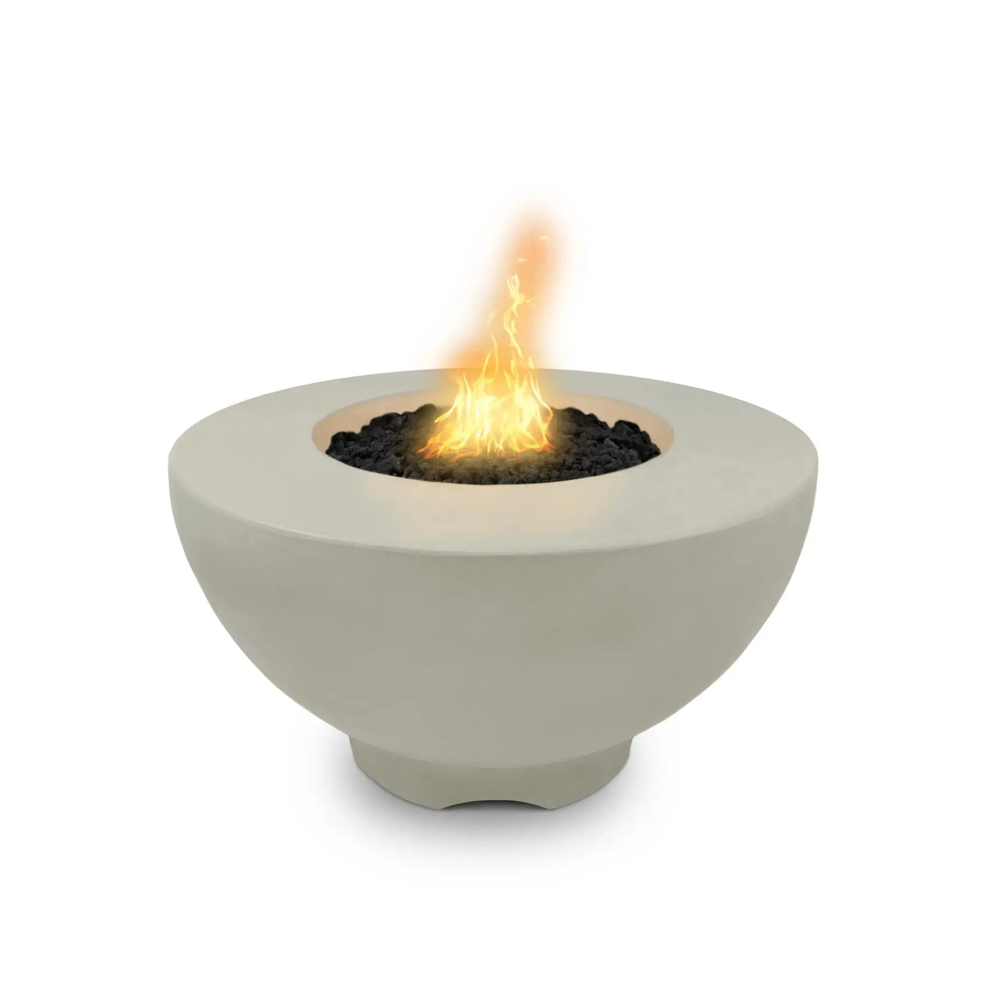 Sienna 37" Round Concrete Gas Fire Pit – The Outdoor Plus The Outdoor Plus