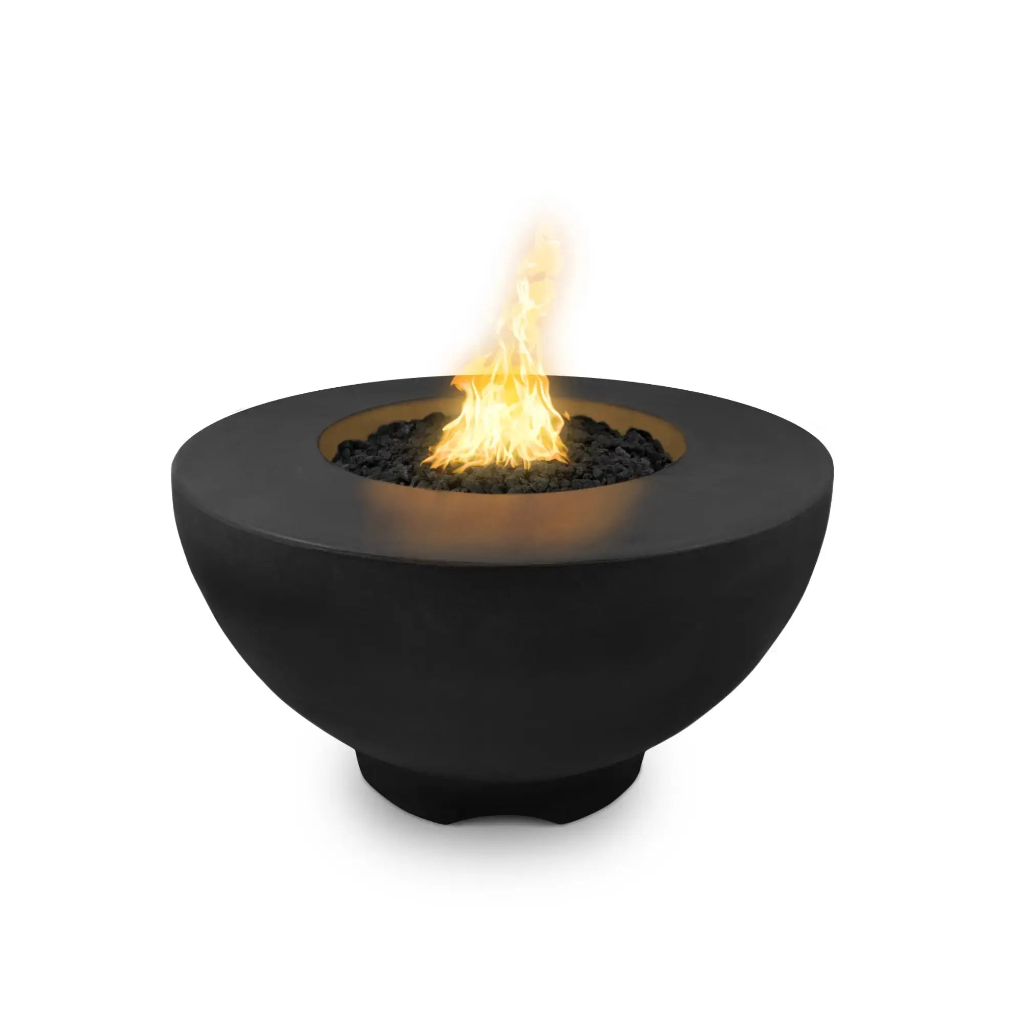 Sienna 37" Round Concrete Gas Fire Pit – The Outdoor Plus The Outdoor Plus