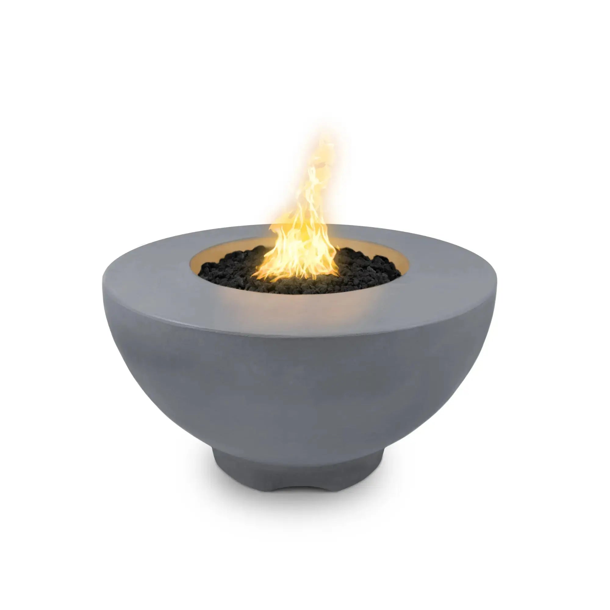 Sienna 37" Round Concrete Gas Fire Pit – The Outdoor Plus The Outdoor Plus