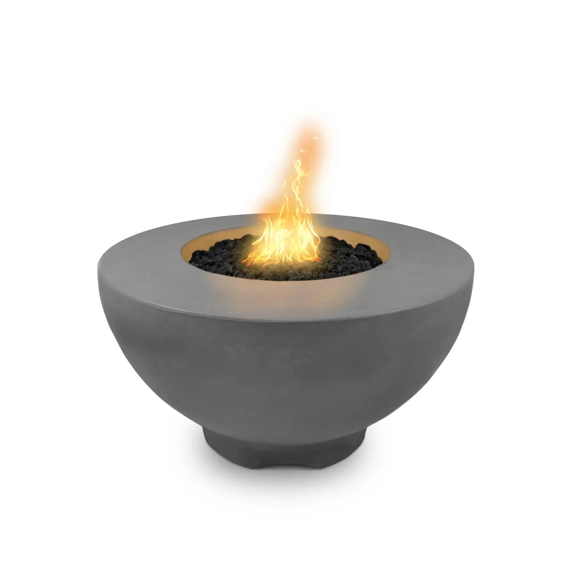 Sienna 37" Round Concrete Gas Fire Pit – The Outdoor Plus The Outdoor Plus