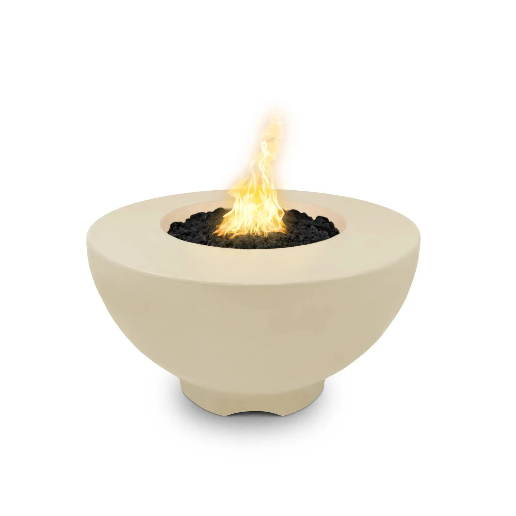 Sienna 37" Round Concrete Gas Fire Pit – The Outdoor Plus The Outdoor Plus