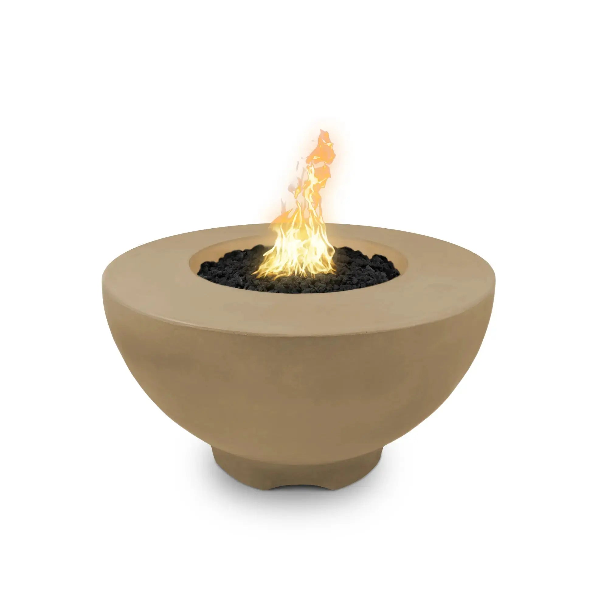 Sienna 37" Round Concrete Gas Fire Pit – The Outdoor Plus The Outdoor Plus