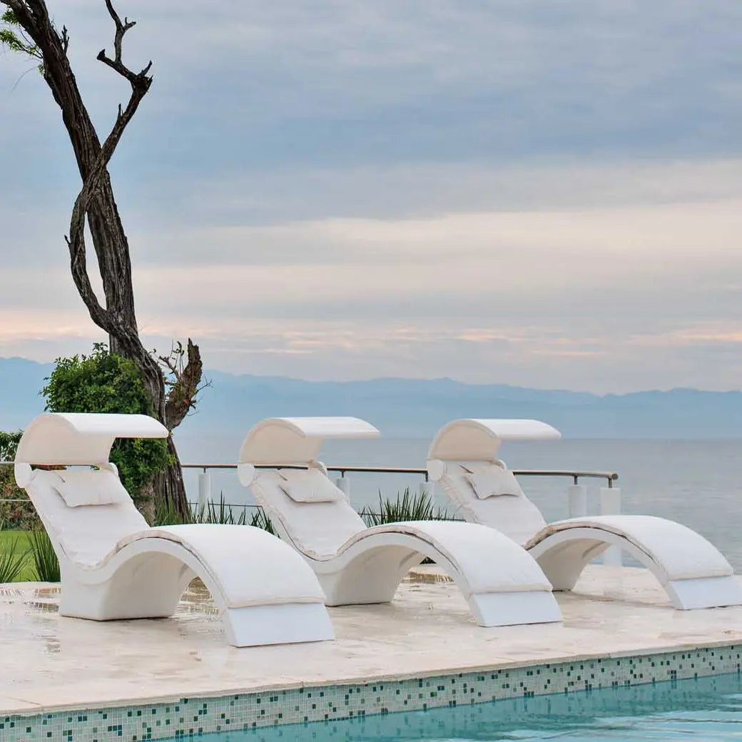 Ledge Lounger Signature Chaise Deep 74" Resin In-Pool Chaise Lounge - view 8
