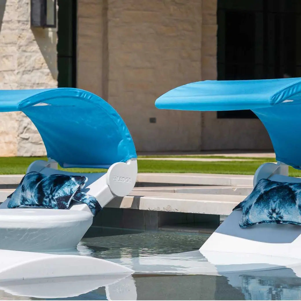 Ledge Lounger Signature Chaise Headrest Pillow Outdoor Fabric - view 4