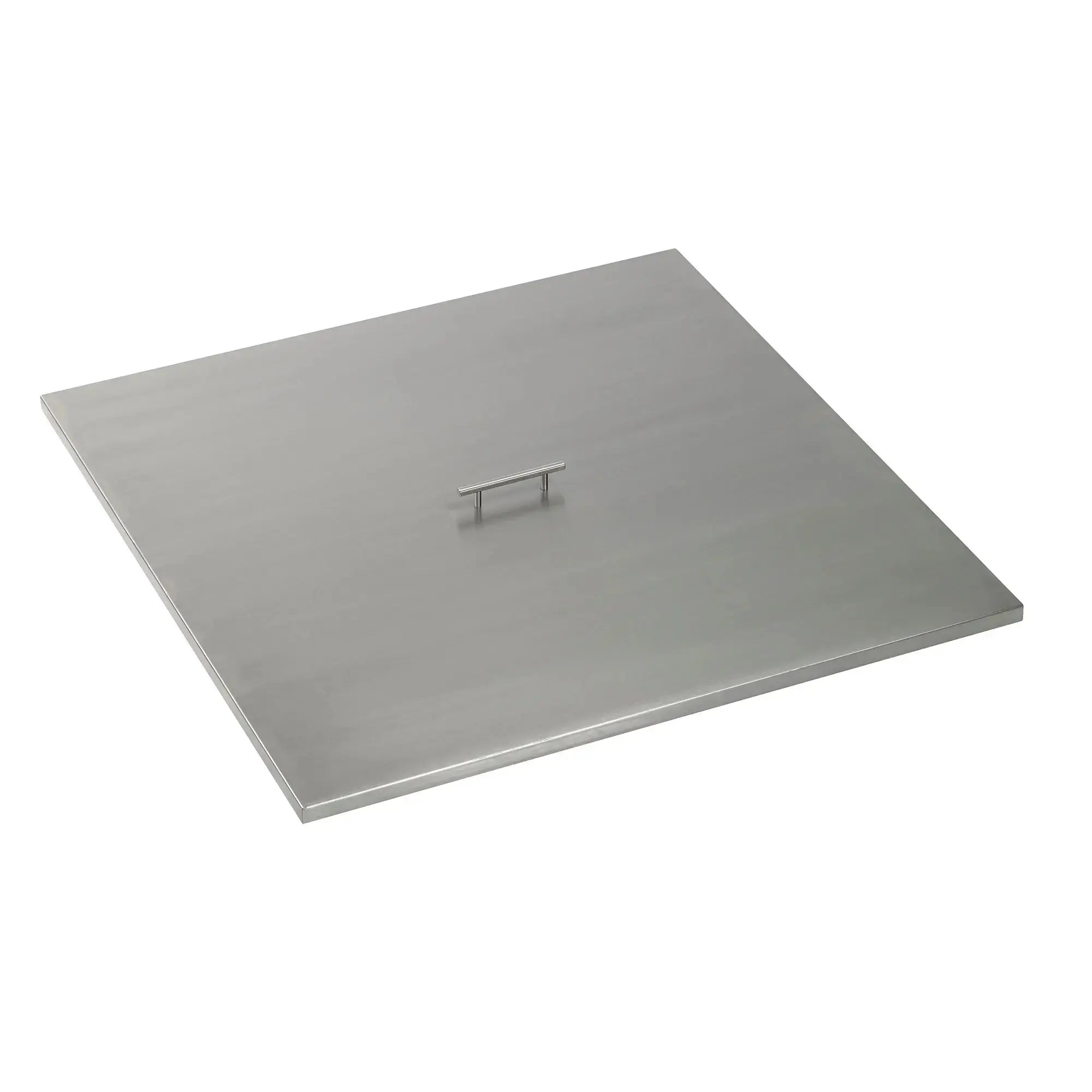 The Outdoor Plus 34″ Square Stainless Steel Burn Area Cover – Stainless Steel Handle – OPT-34SC The Outdoor Plus