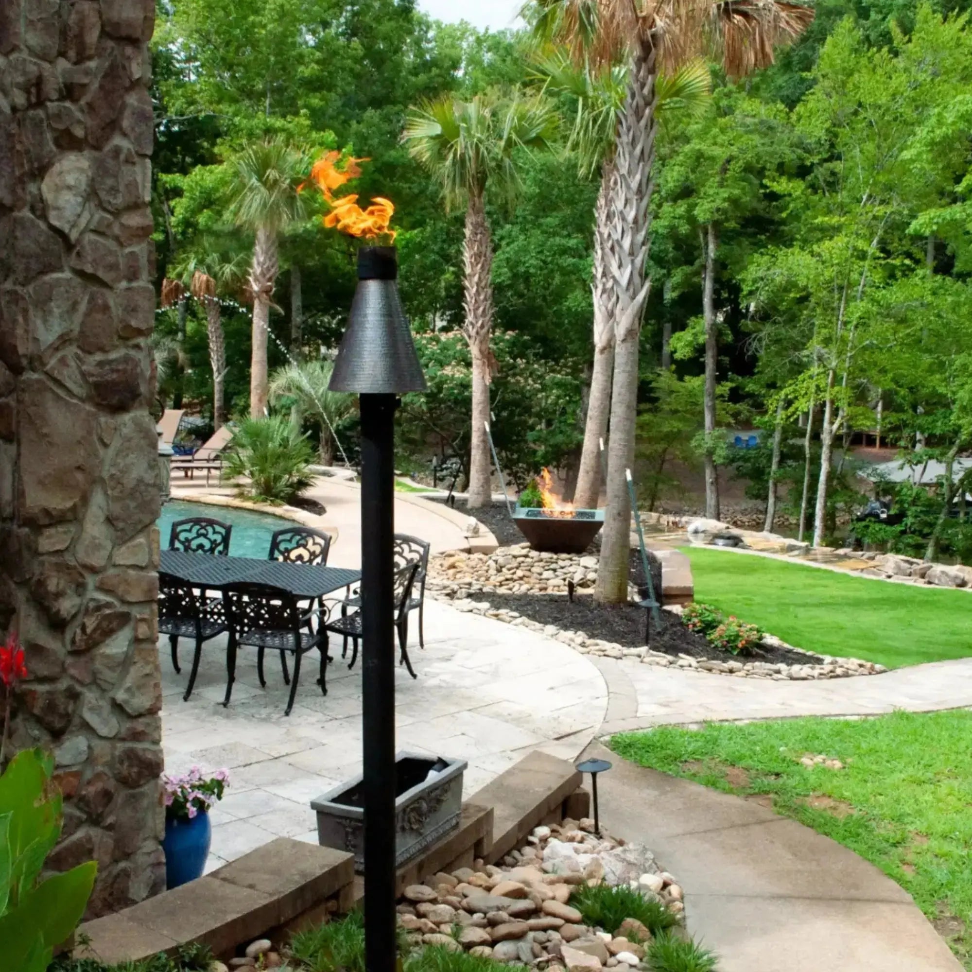 HPC TK Torch – Hammered Copper – Match Lit – Natural Gas – 96" Post HPC
