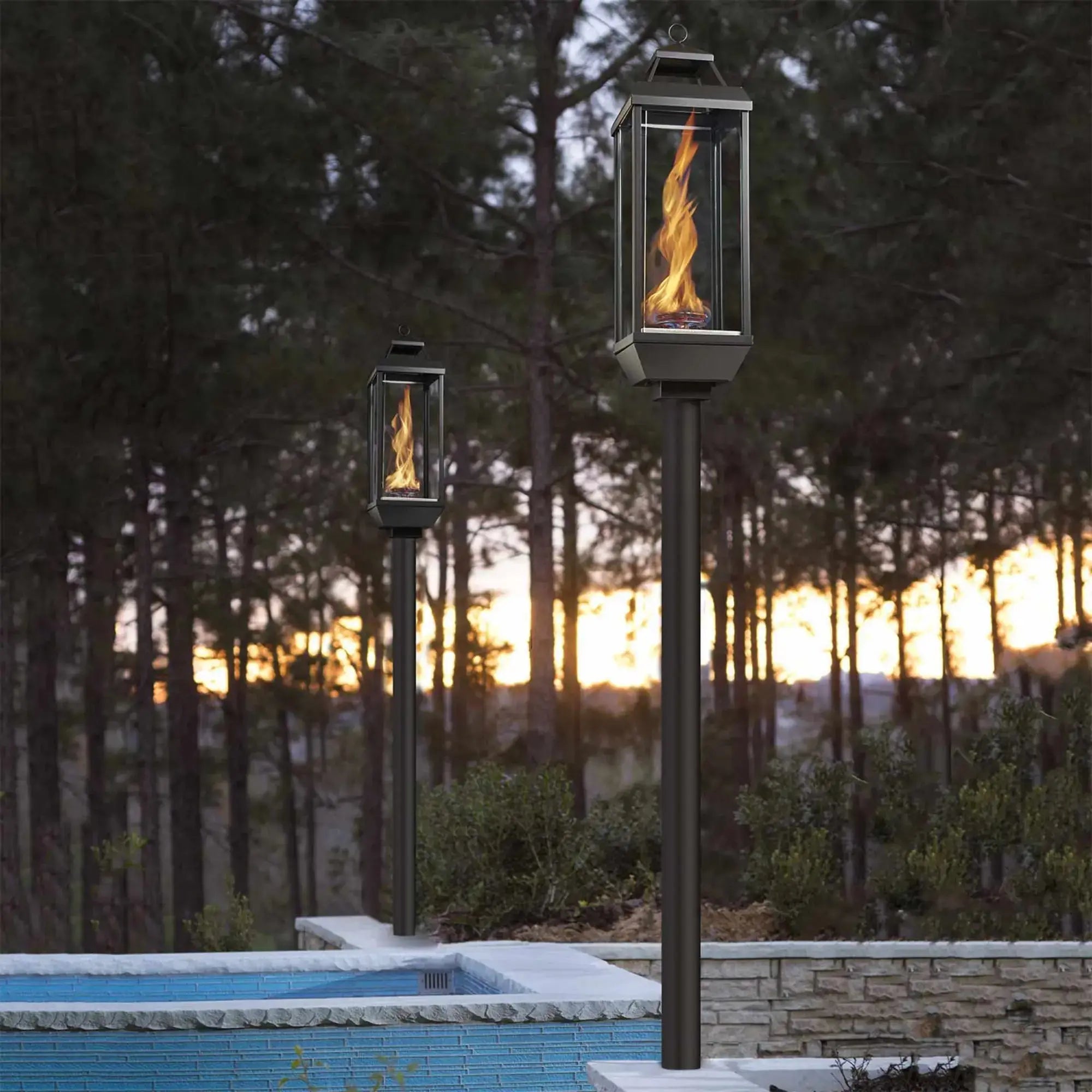 Tempest Lantern – 24V Electronic Ignition – Natural Gas or Liquid Propane (Model 94900784) Fire Garden