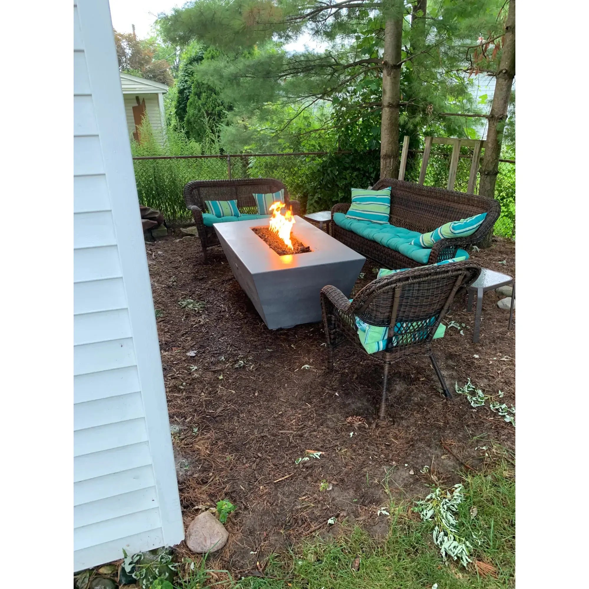 Angelus 60" Rectangular Concrete Gas Fire Pit – The Outdoor Plus The Outdoor Plus