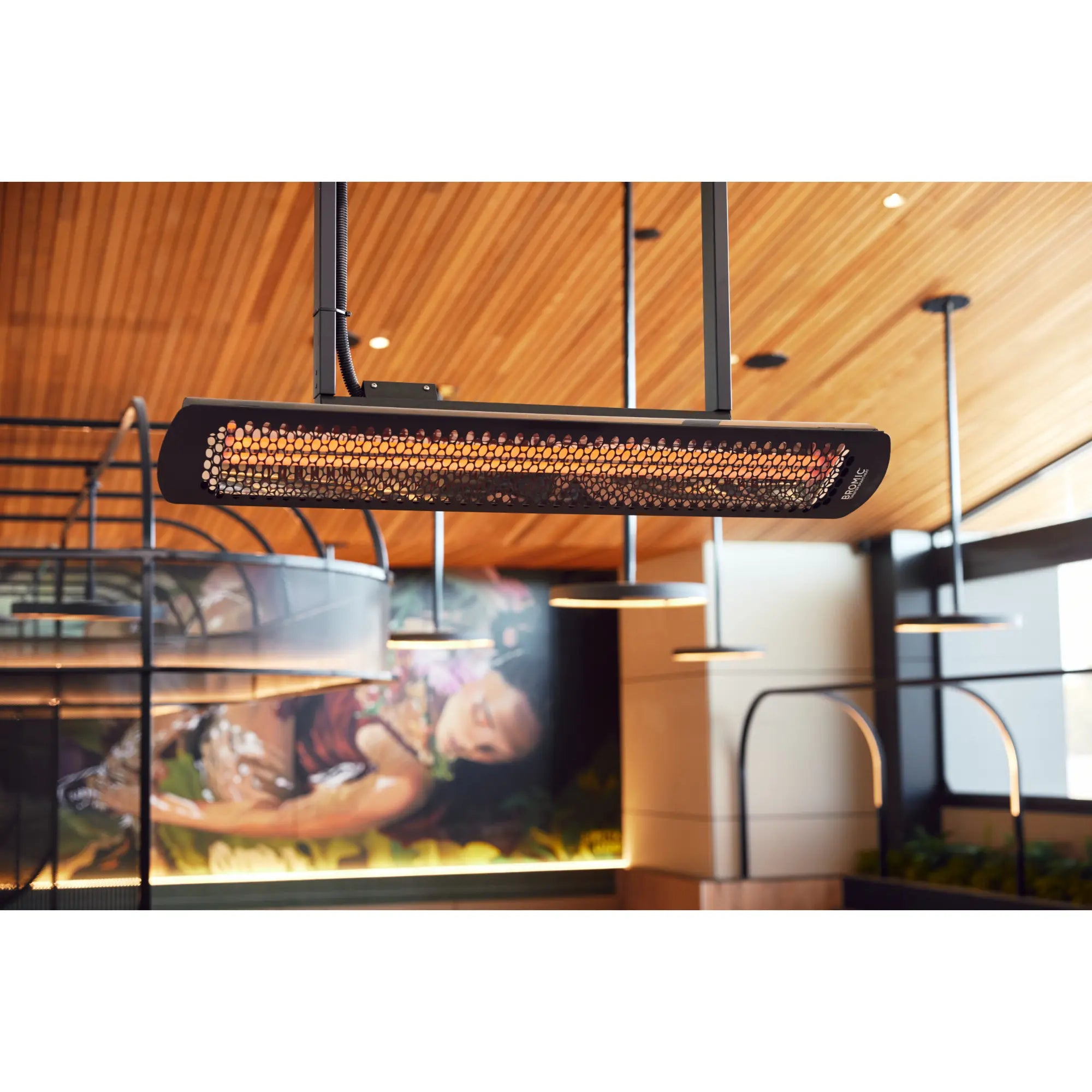 Bromic Tungsten Smart-Heat Electric Patio Heater – 6000W – Wall or Ceiling Mount