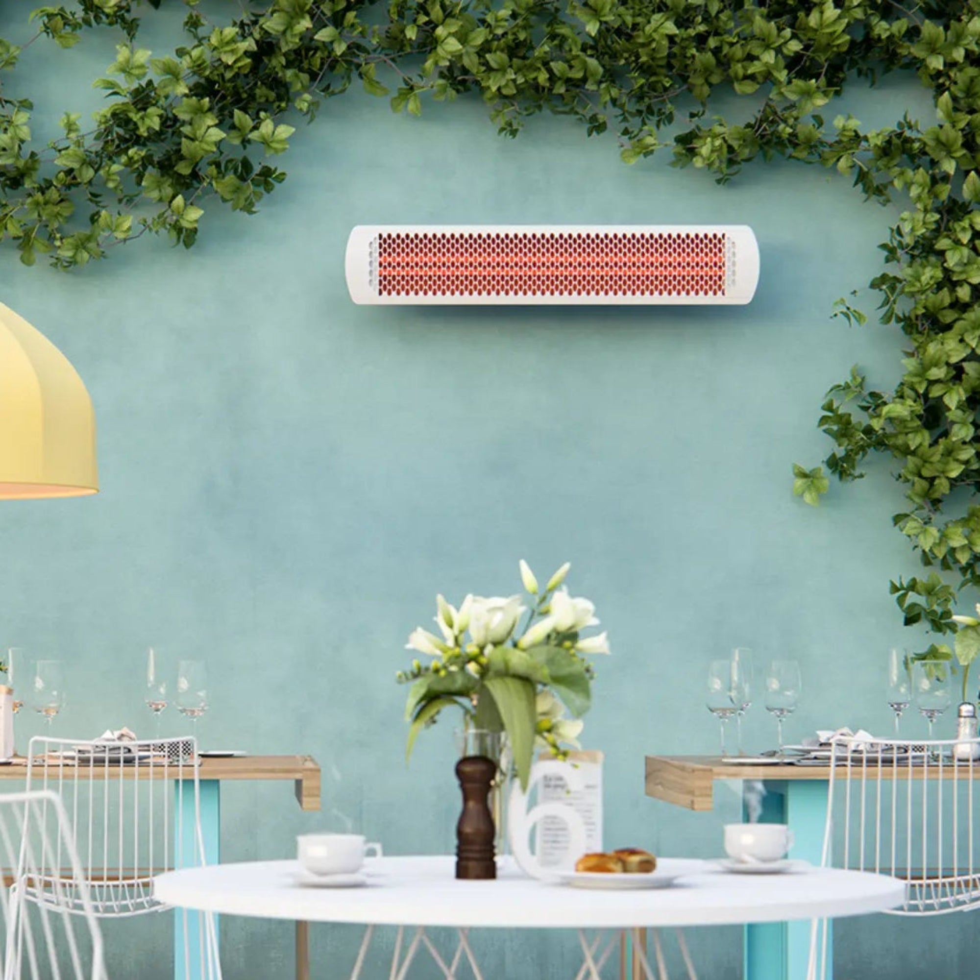 Bromic Tungsten Smart-Heat Electric Patio Heater – 6000W – Wall or Ceiling Mount