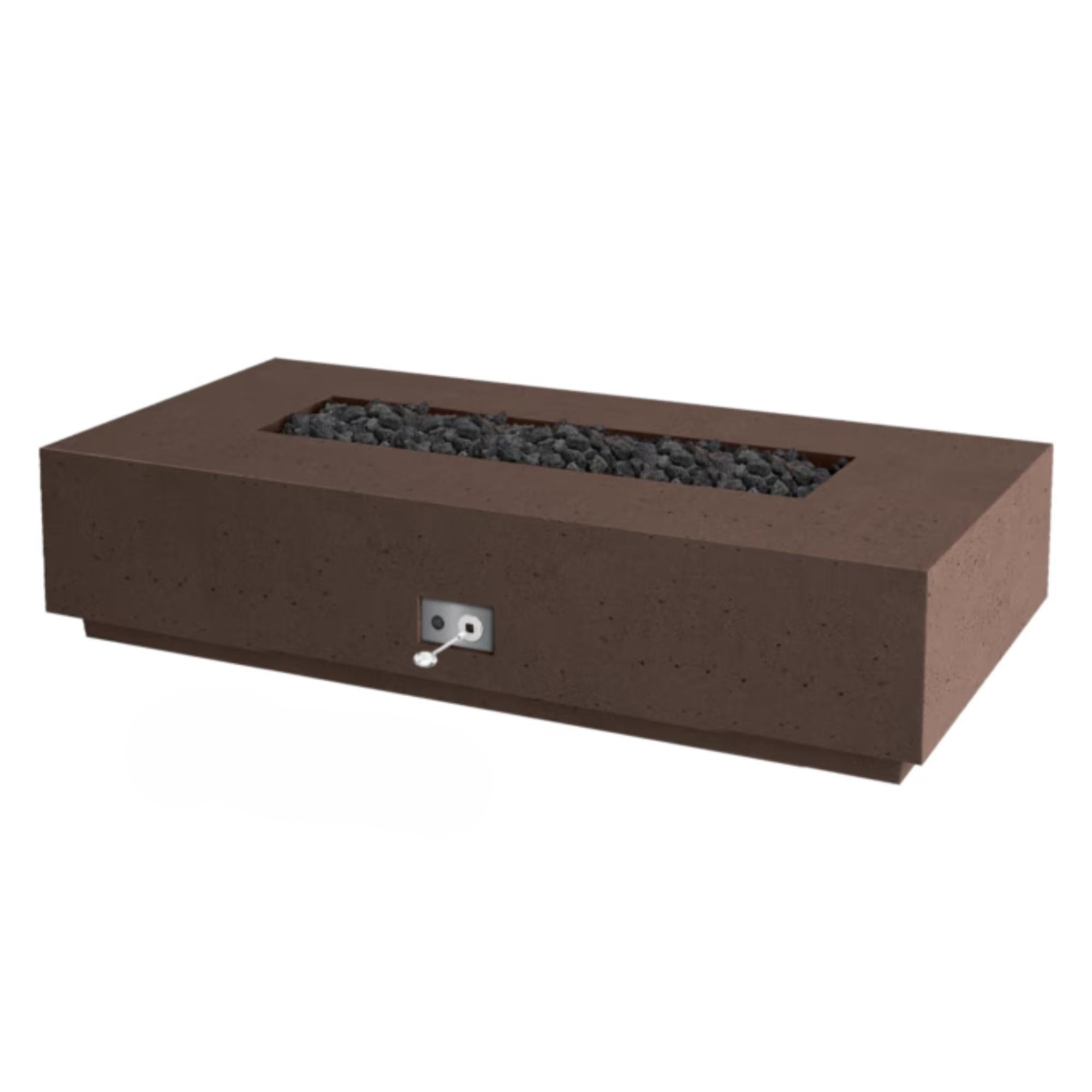 Sanctuary 76″ Rectangular Concrete Gas Fire Table – SAN176 – by Firegear