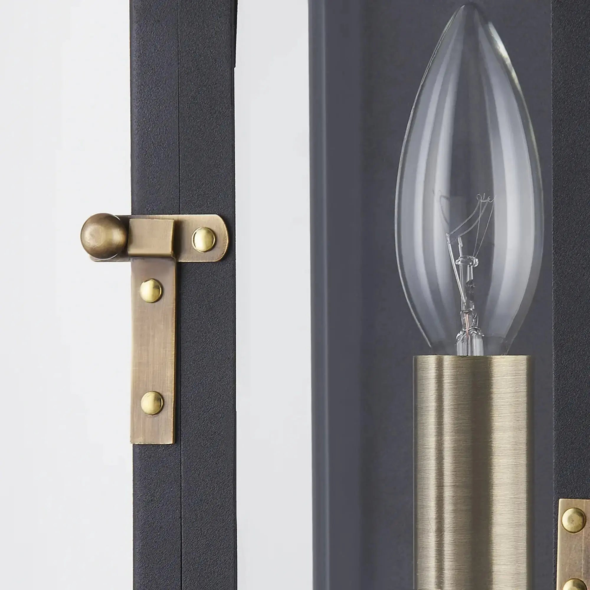Troy Lighting Wes 18.75-Inch Outdoor Wall Sconce - Patina Brass - Wet Rated - B7819-PBR/TBK Troy Lighting