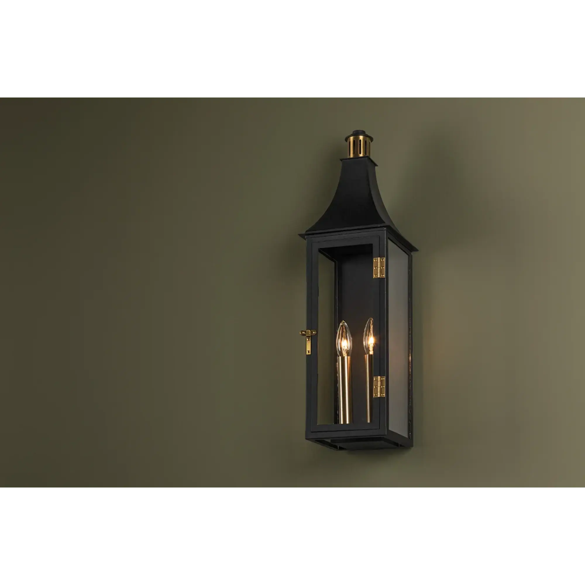 Troy Lighting Wes 23.75-Inch Outdoor Wall Sconce - Patina Brass - Wet Rated - B7824-PBR/TBK Troy Lighting