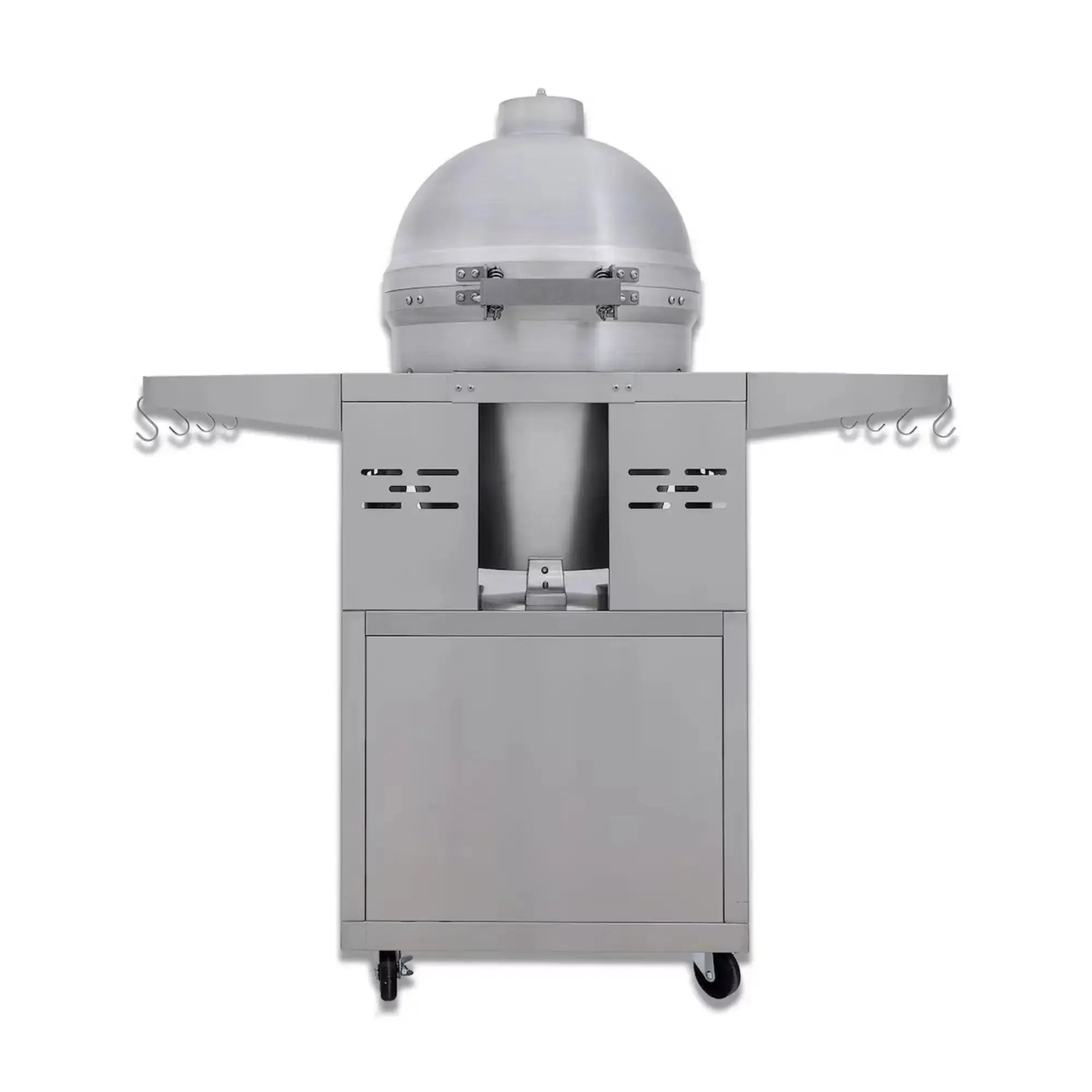 Blaze 20-Inch Cast Aluminum Kamado Freestanding Charcoal Grill with Cart Blaze