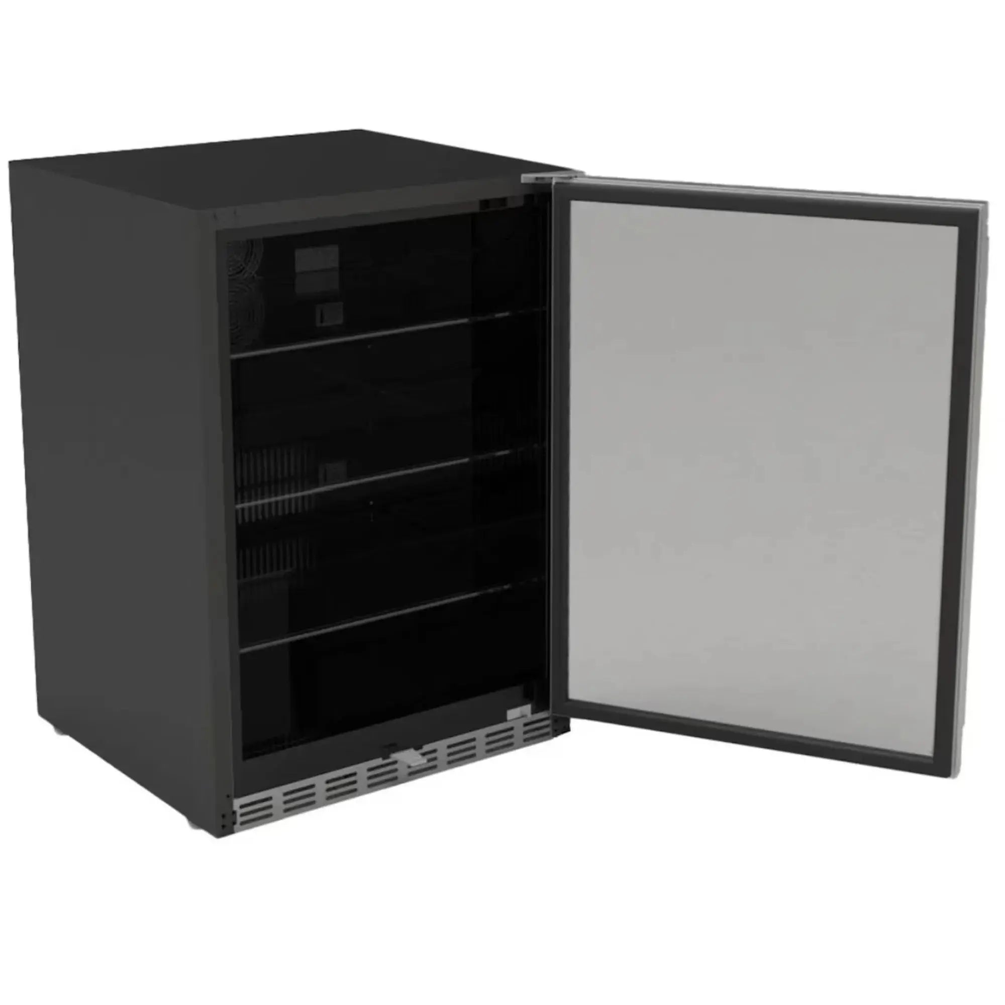Summerset 24" 5.1 Cu. Ft. Outdoor Rated Refrigerator — Glass Door & Glass Shelves, 161-Can capacity | RFR-24G Summerset