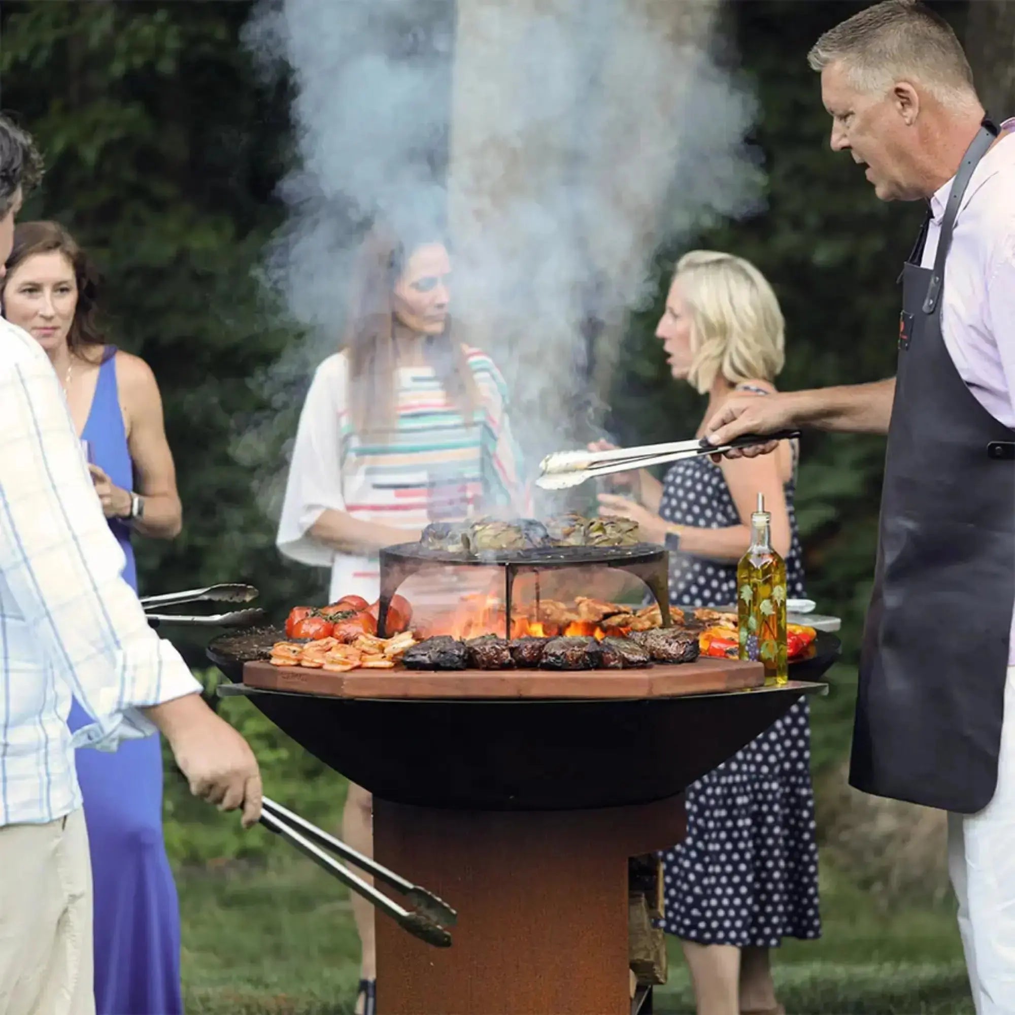 Arteflame 40" Flat Top Grill with Classic Storage Base Arteflame