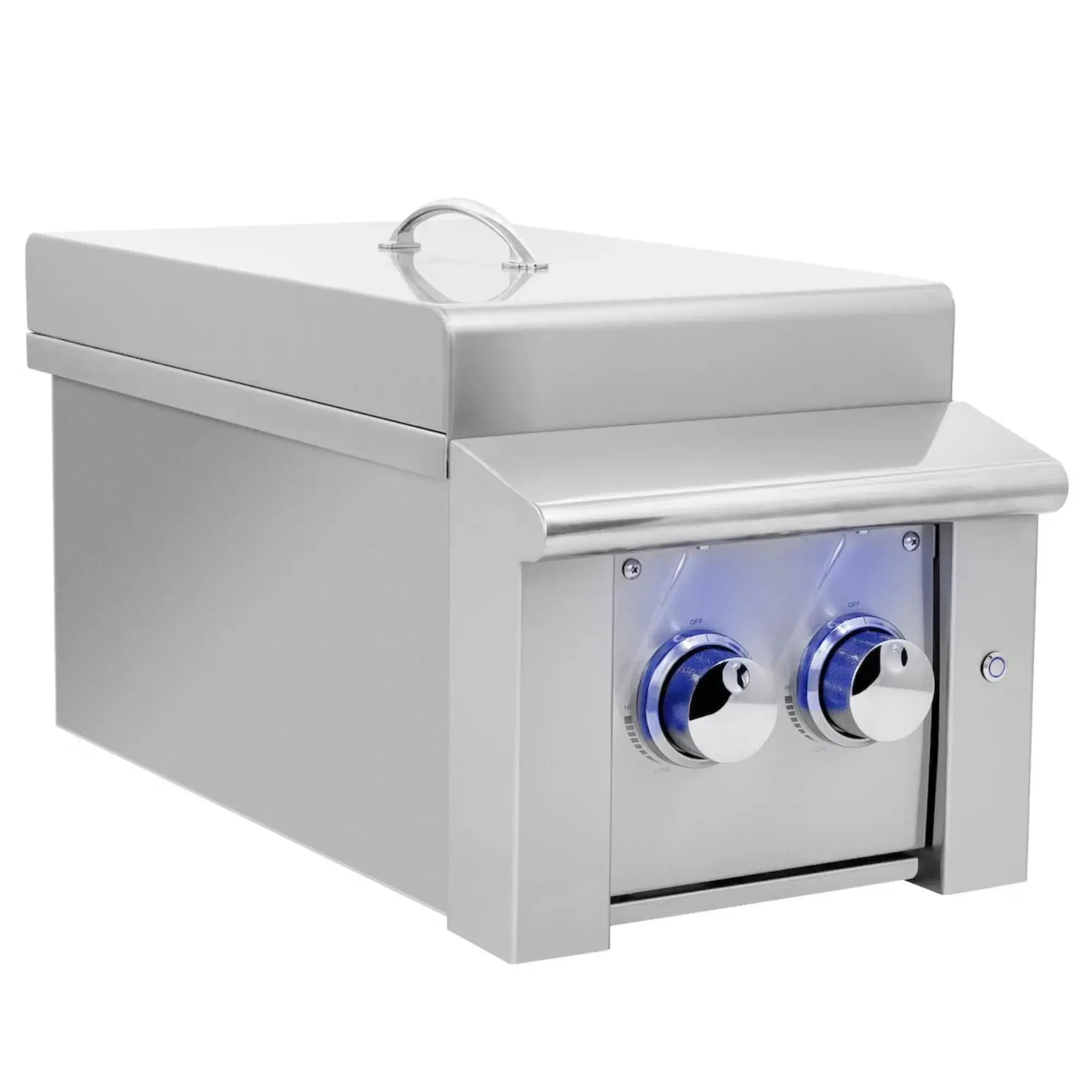 American Made Grills Alturi Double Side Burner (ALTSB2) — 35,000 BTU, Solid Brass Burners, LED, Built-In American Made Grills