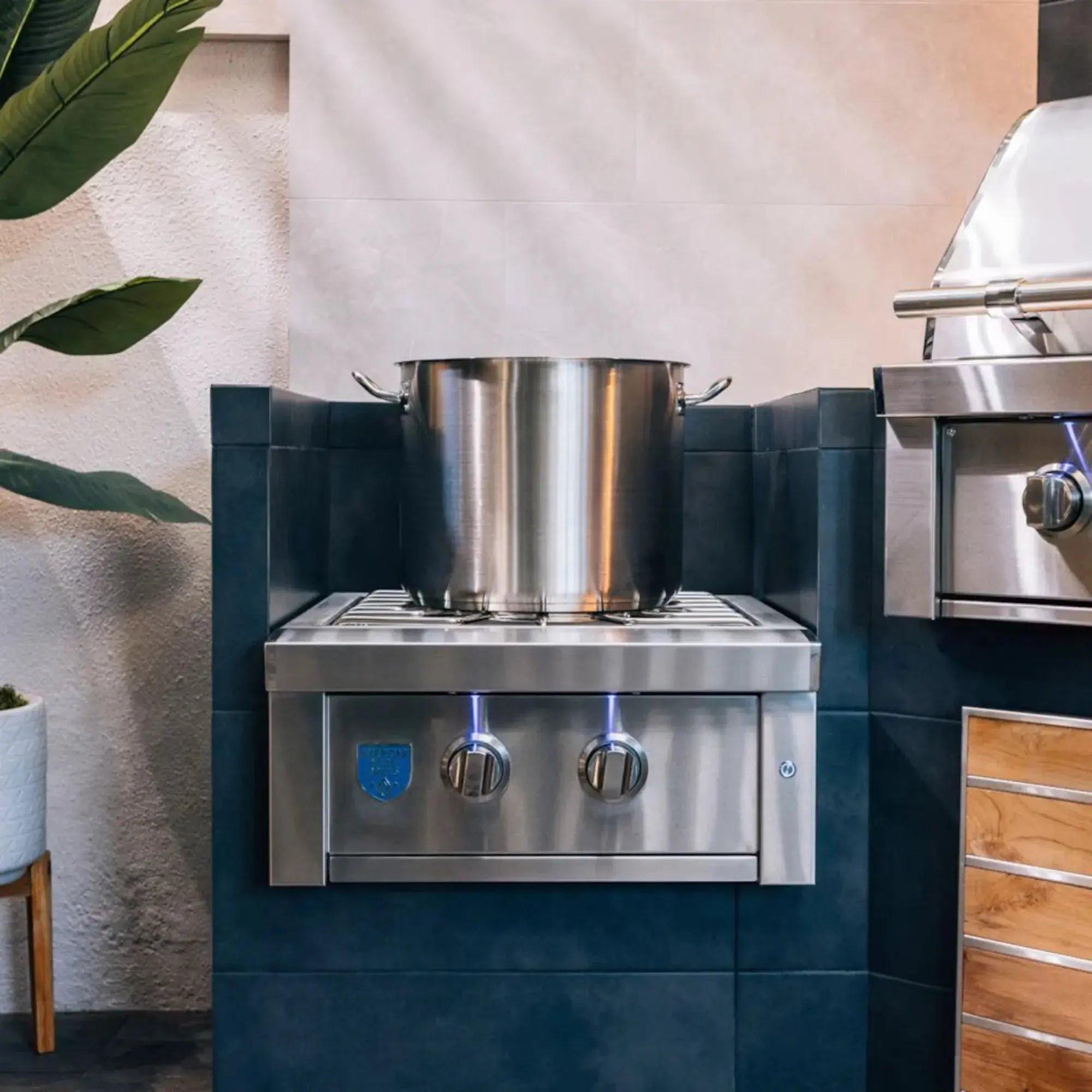 American Made Grills Estate Power Burner — 60,000 BTU Dual-Ring w/ Wok Grate & Independent Ignition | ESTPB2 American Made Grills