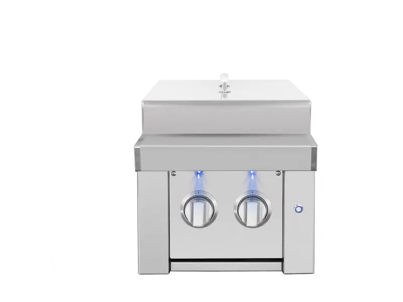 American Made Grills Estate Double Side Burner — 28,000 BTU w/ Independent Controls & LED Lighting | ESTSB2 American Made Grills