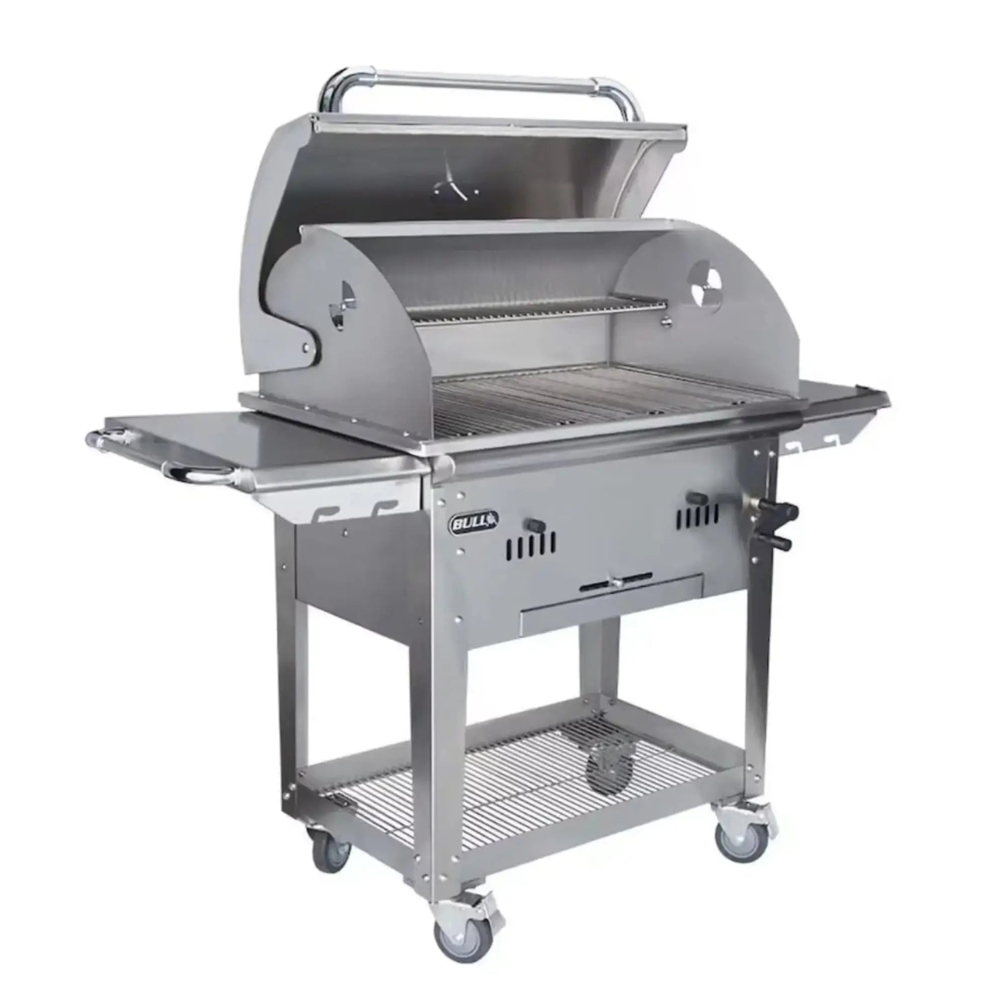 Bull Bison 30-Inch Freestanding Charcoal Grill with Cart Bull