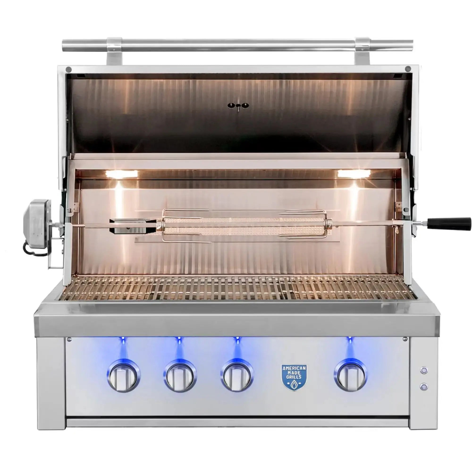 American Made Grills Estate Freedom 36" 3-Burner Built-In Gas Grill — 78,000 BTU w/ Ceramic Briquettes — EST36-FR American Made Grills