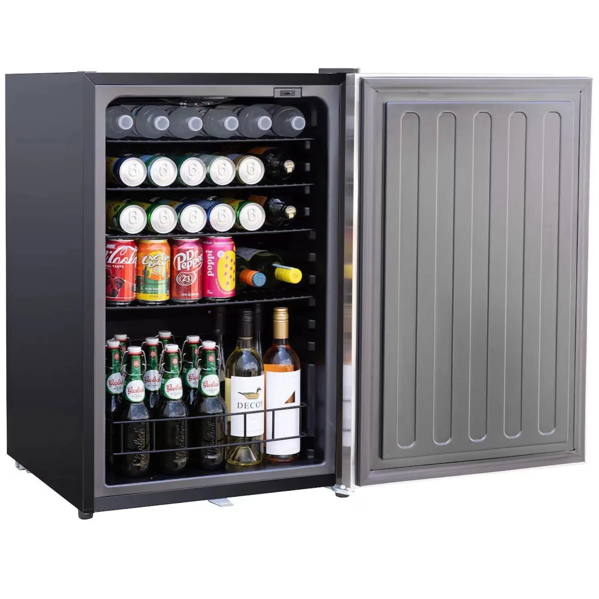 Summerset 22" 4.1 Cu. Ft. Outdoor Rated Refrigerator — Reversible Door, Lock, 156-Can capacity | RFR-22S Summerset