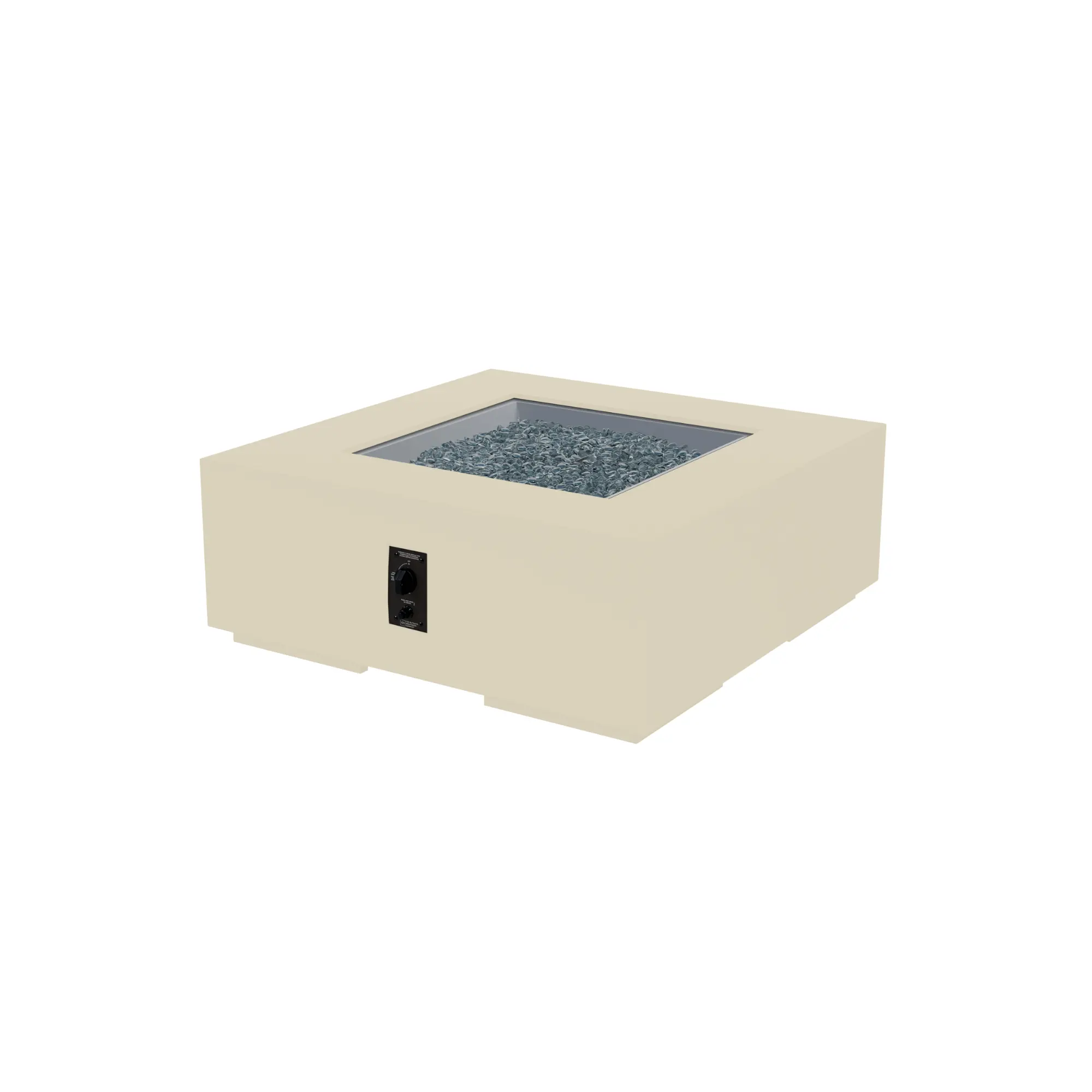 42″ Cove Square Concrete Gas Fire Pit Table – The Outdoor GreatRoom Company