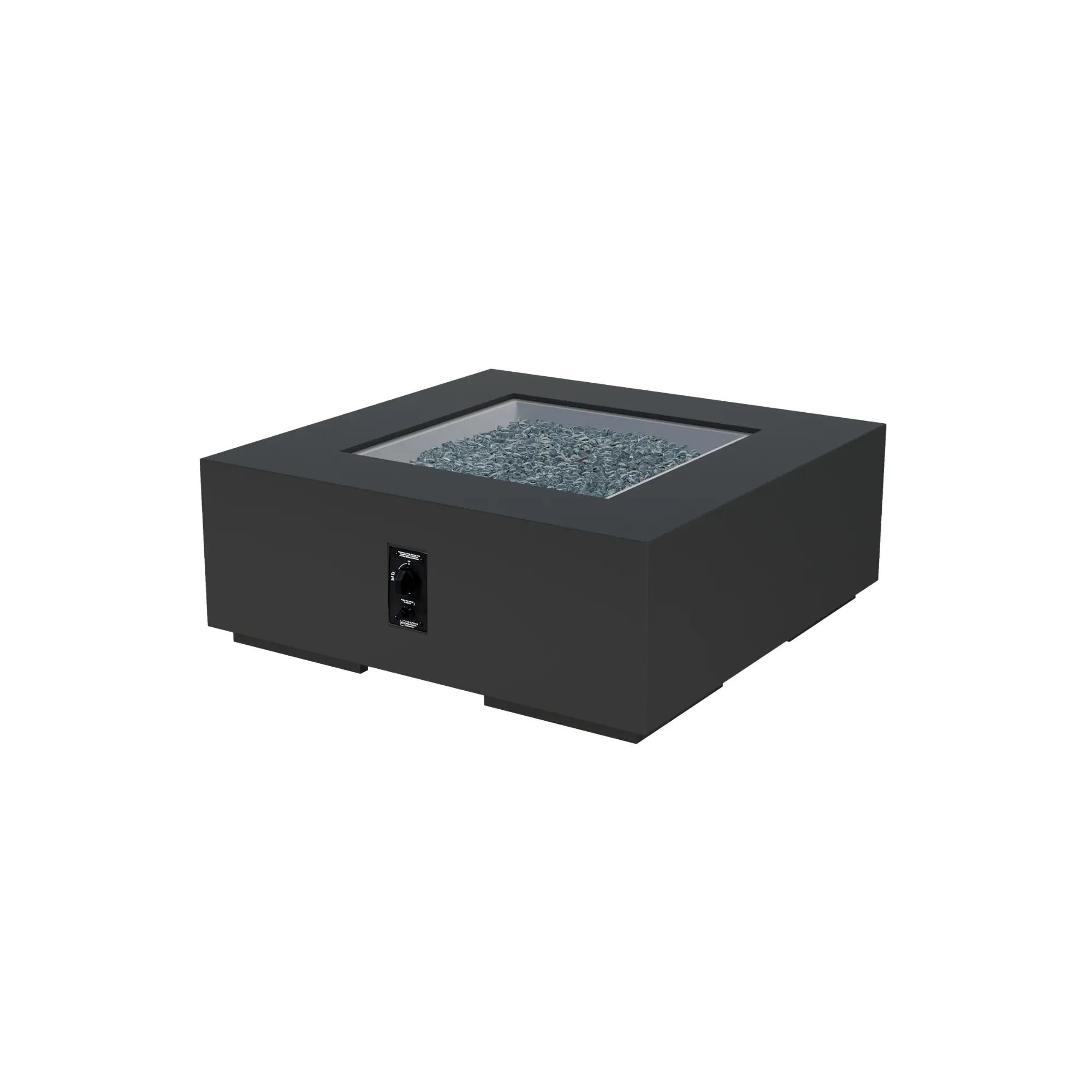 42″ Cove Square Concrete Gas Fire Pit Table – The Outdoor GreatRoom Company