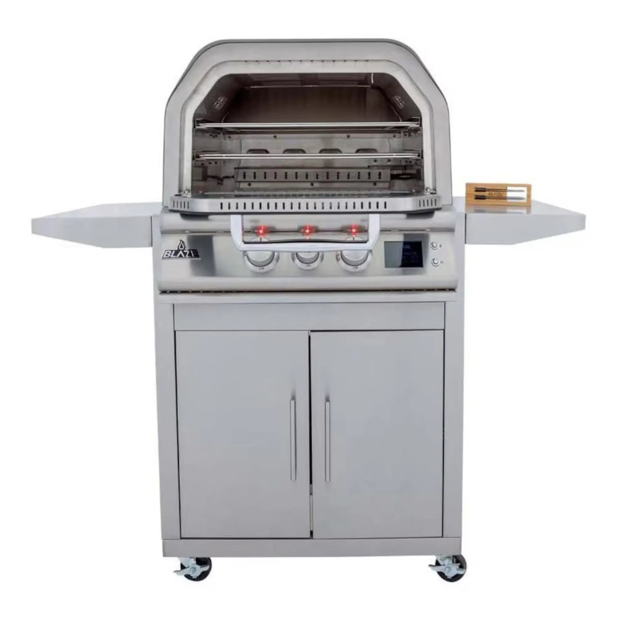 Blaze 26-Inch Pizza Oven with Bluetooth Probes, Rotisserie & Cart Blaze