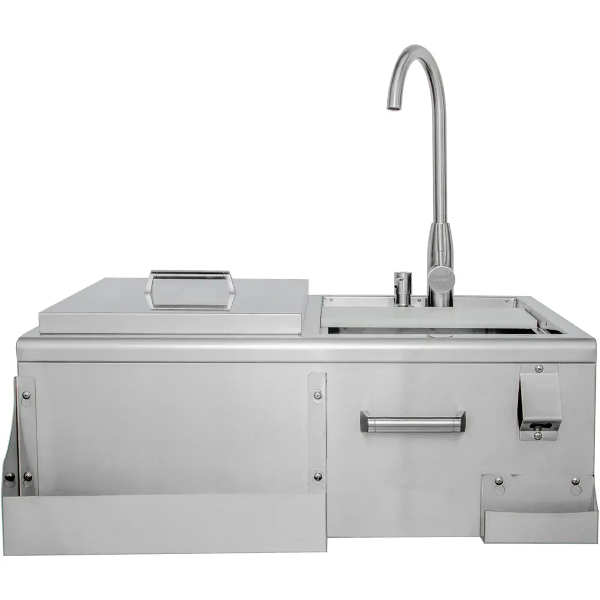 Blaze 30-Inch Built-In Beverage Center with Sink, Ice Bin & Cutting Board – BLZ-30CKT-SNK Blaze