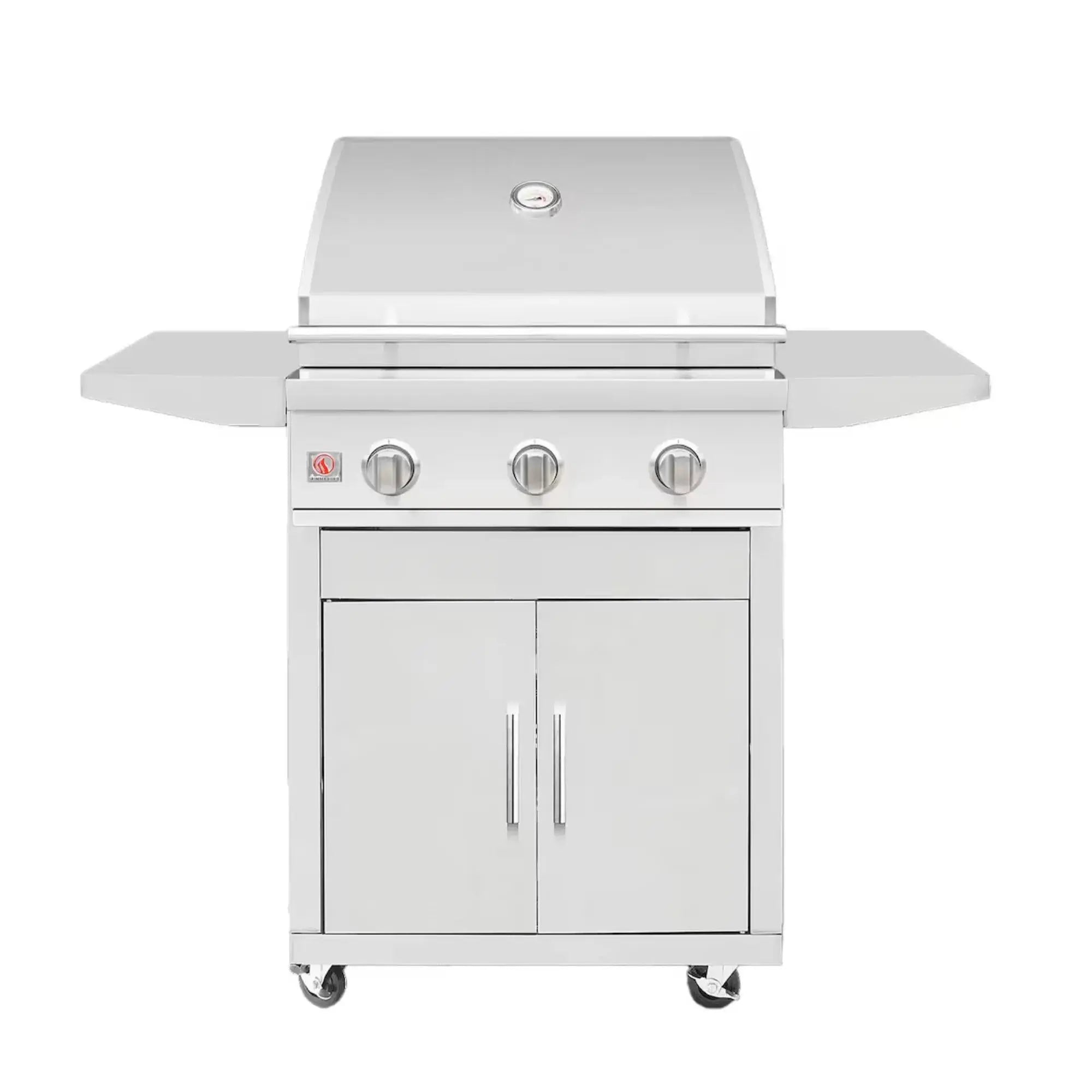 Summerset Sizzler 25" 3-Burner Freestanding Gas Grill w/ Cart — 36,000 BTU | SZR25 Summerset