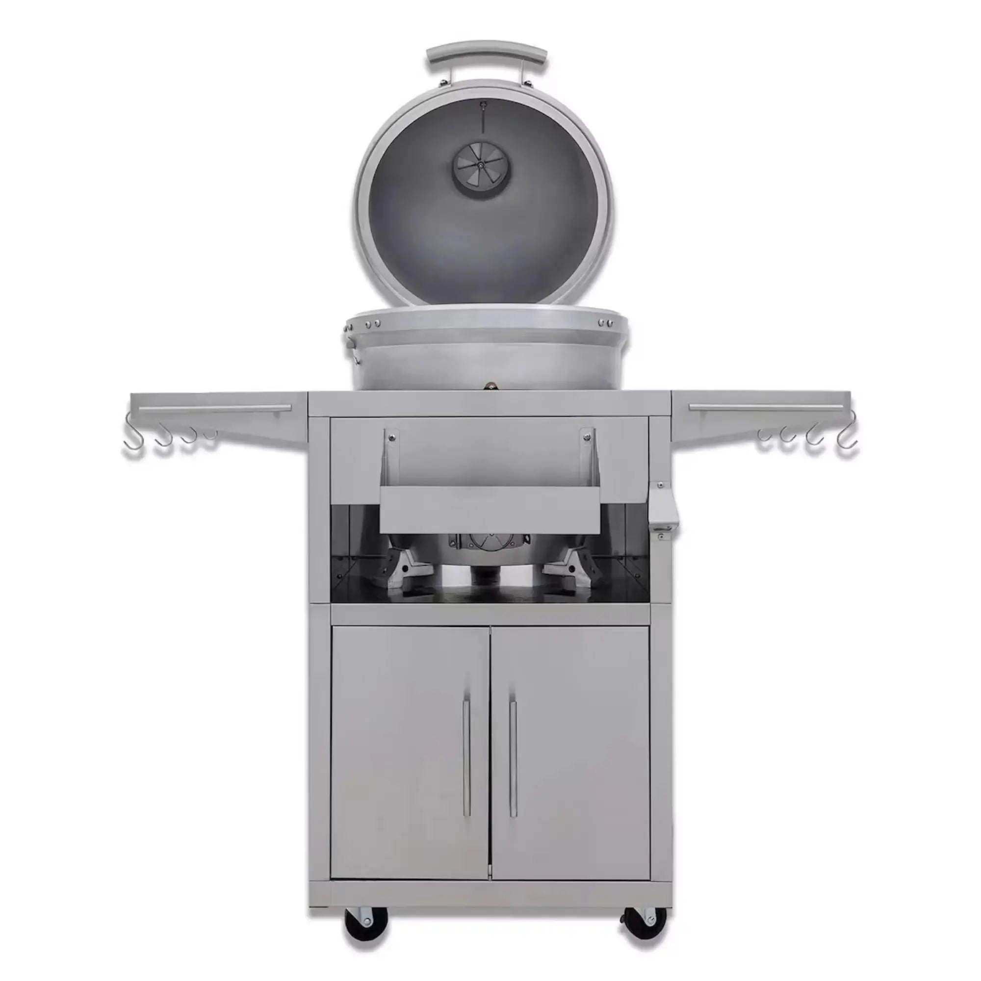 Blaze 20-Inch Cast Aluminum Kamado Freestanding Charcoal Grill with Cart Blaze