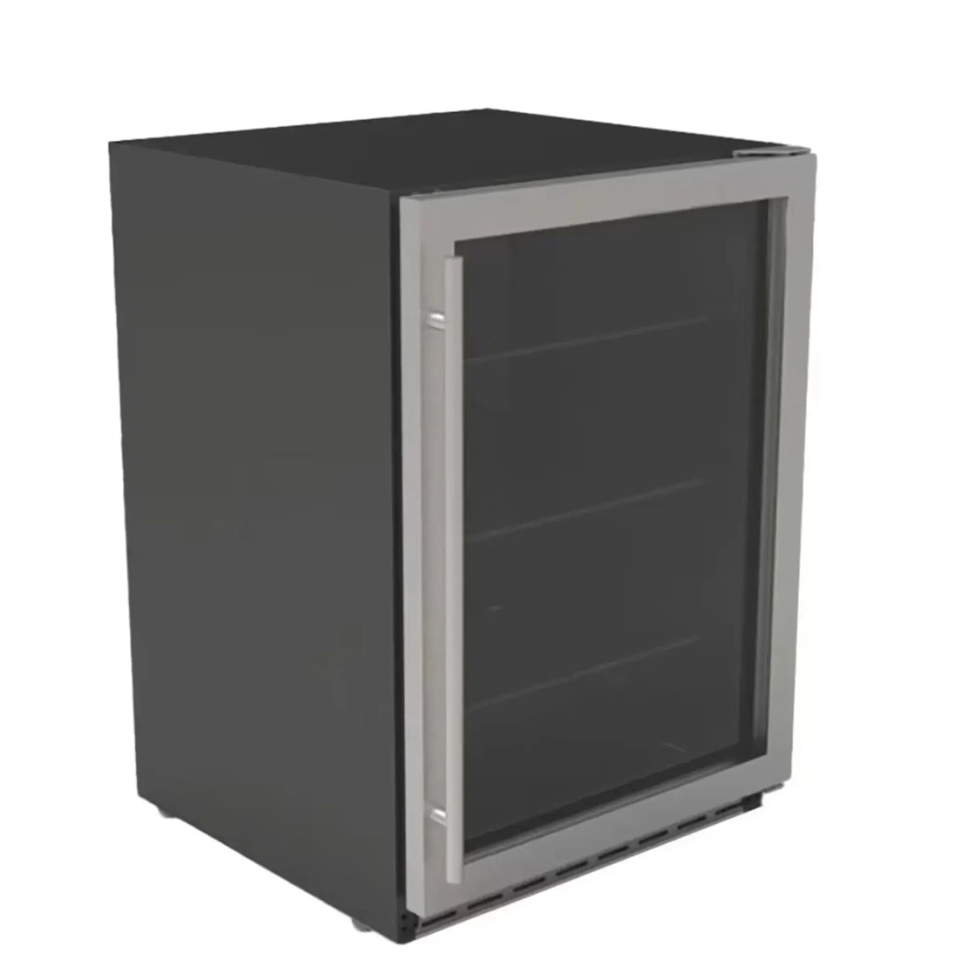 Summerset 24" 5.1 Cu. Ft. Outdoor Rated Refrigerator — Glass Door & Glass Shelves, 161-Can capacity | RFR-24G Summerset