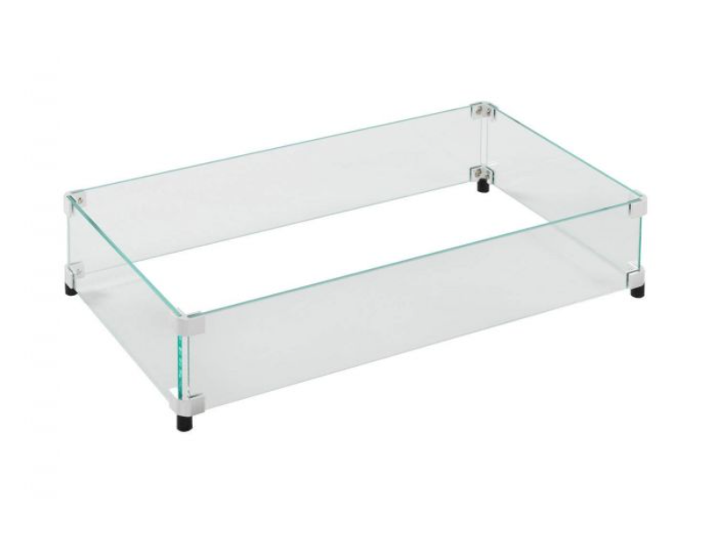 Glass Wind Guard – For CF-1224 Rectangular Burners (12" x 24")
