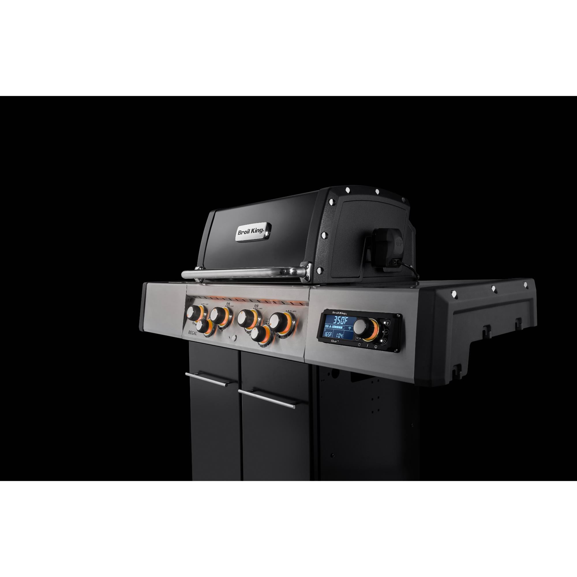 Broil King Regal Q 490 Pro IR Wi-Fi Enabled 4-Burner Gas Grill with Infrared Side Burner & Rotisserie