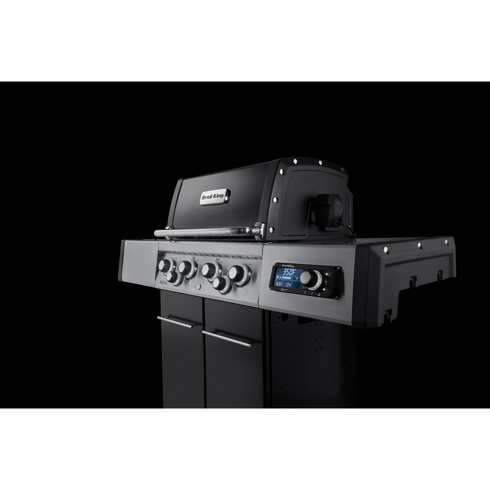 Broil King Regal Q 490 Pro IR Wi-Fi Enabled 4-Burner Gas Grill with Infrared Side Burner & Rotisserie