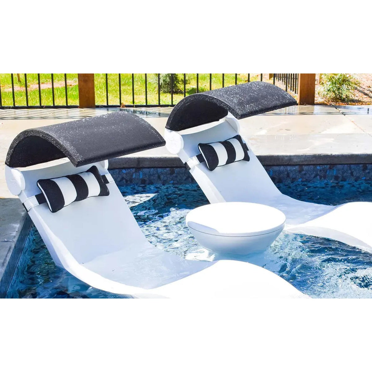 Ledge Lounger Signature Side Table Lid 22" Resin - view 2